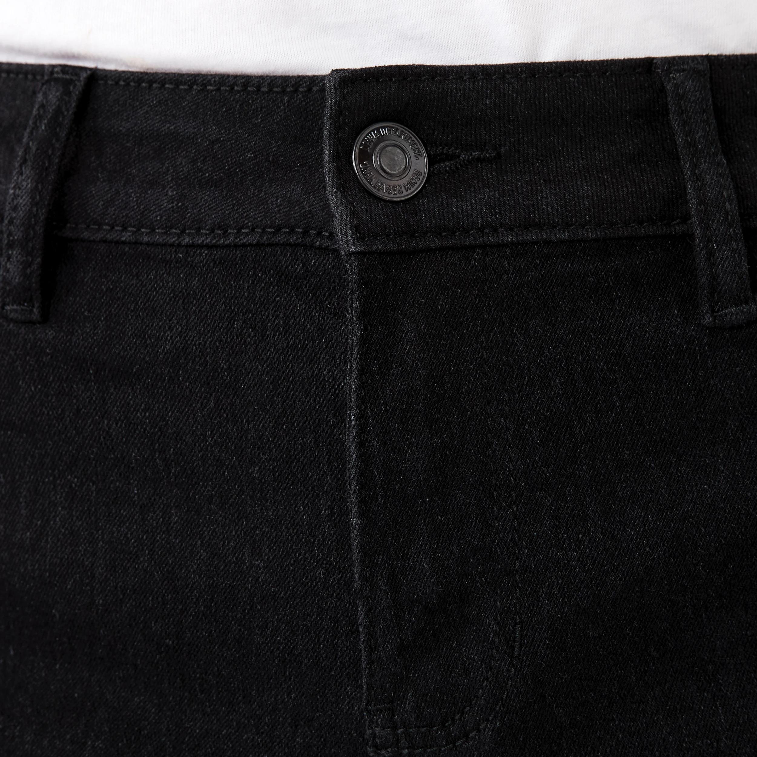 6 Mid Rise Denim Shorts BLACK WASH, 6 of 8