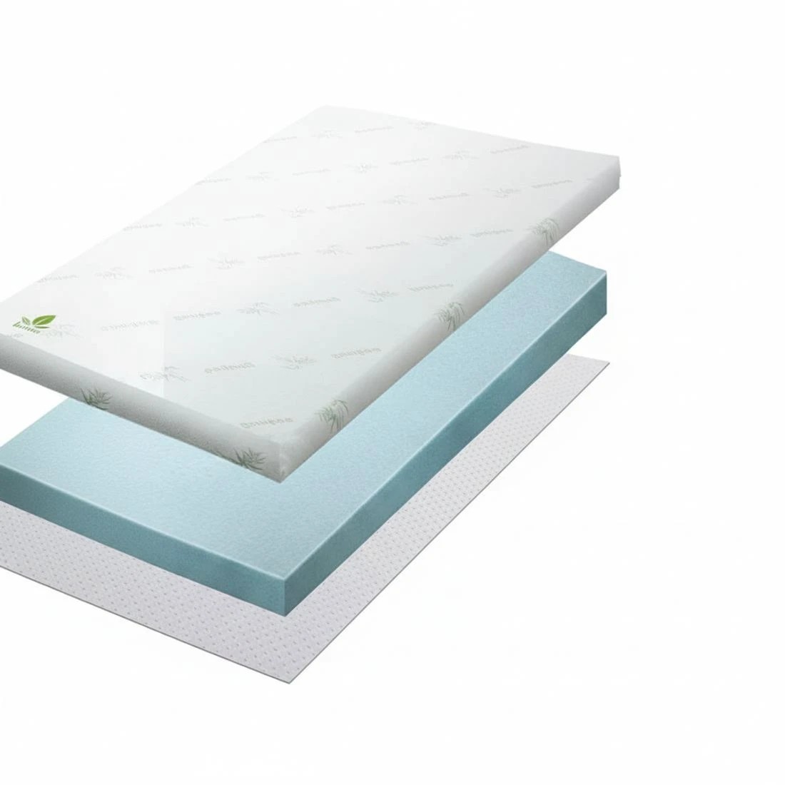 6 Giselle Bedding Memory Foam Mattress Topper Cool Gel 8cm Double - Double Bed - Blue, 6 of 8