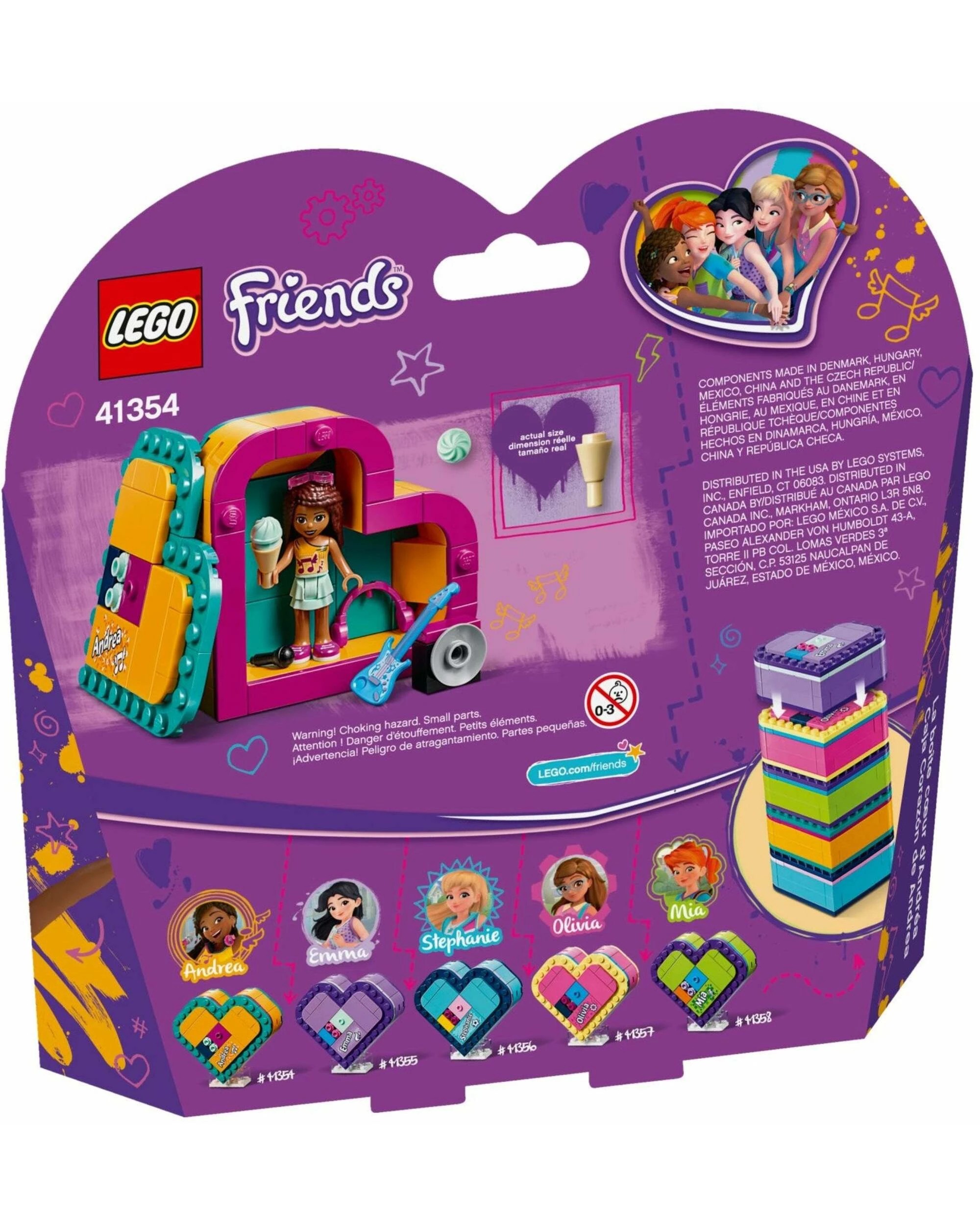 4 LEGO 41354 Andrea's Heart Box - Portable Playset with Mini-doll Figure, 4 of 5