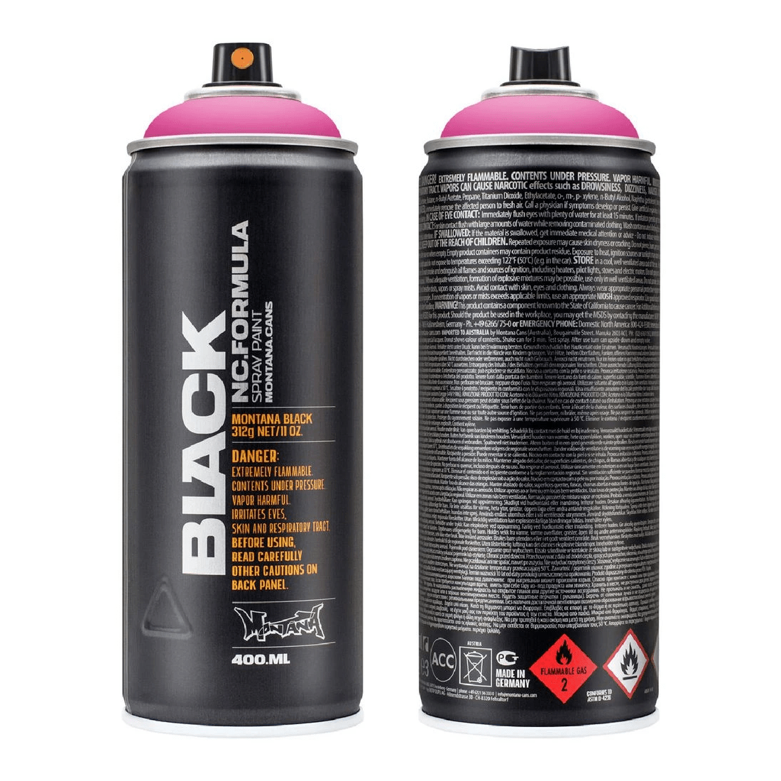 1 Montana BLACK Spray Paint 400 mL Beast, 1 of 2