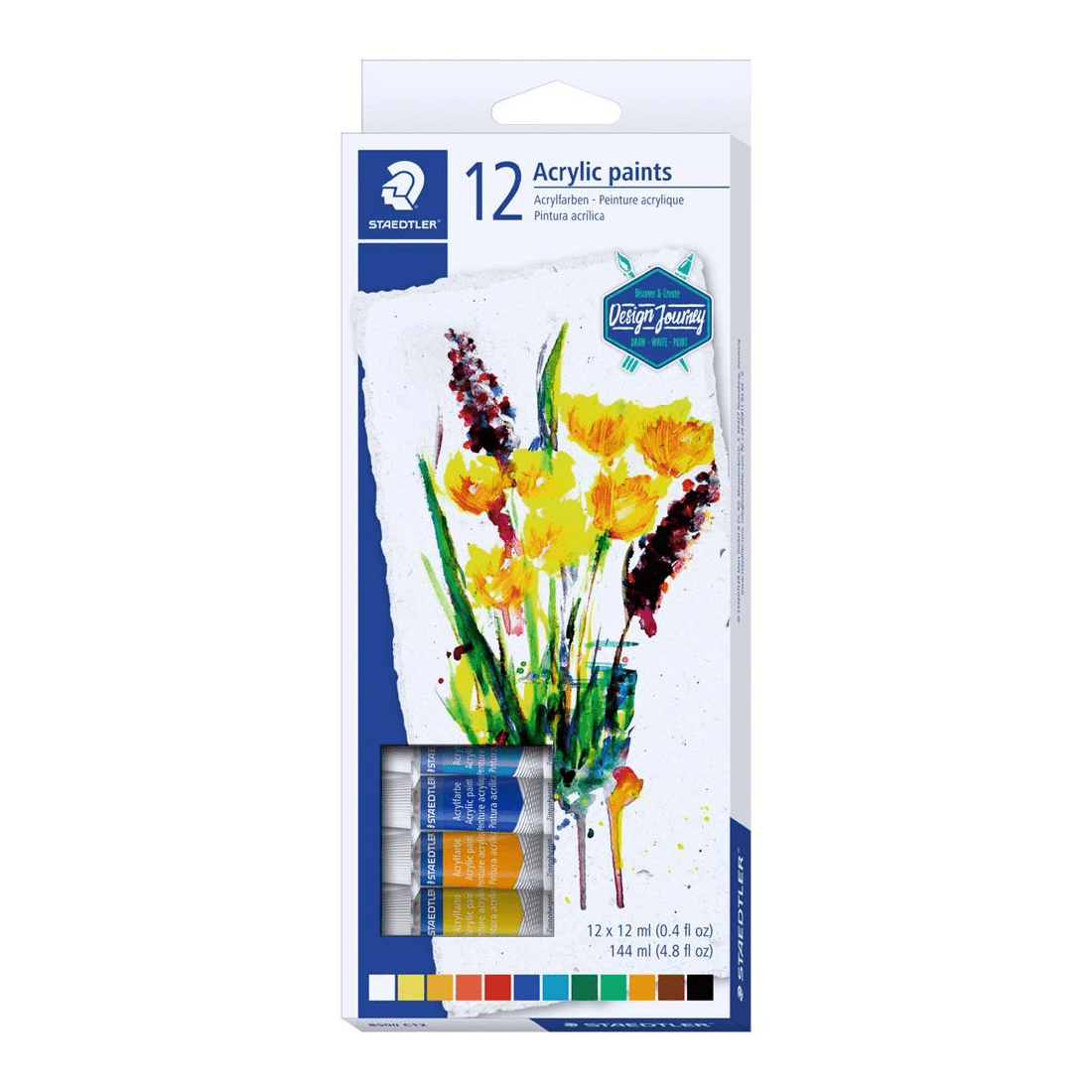 1 Staedtler Design Journey Acrylic Paints 12 Pack, 1 of 5