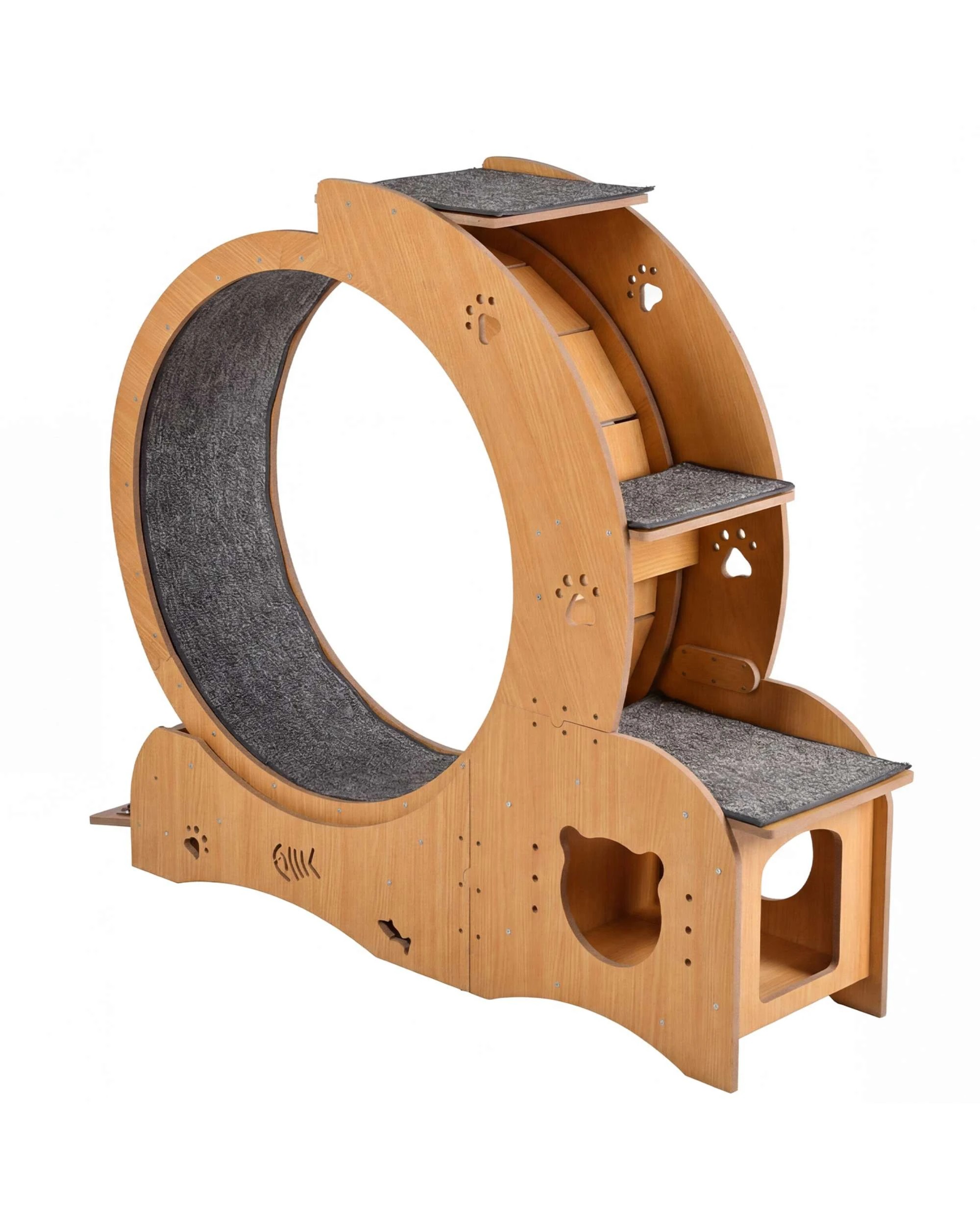 4 Advwin All-in-one Cat Exercise Wheel Cat Treadmill, 4 of 9