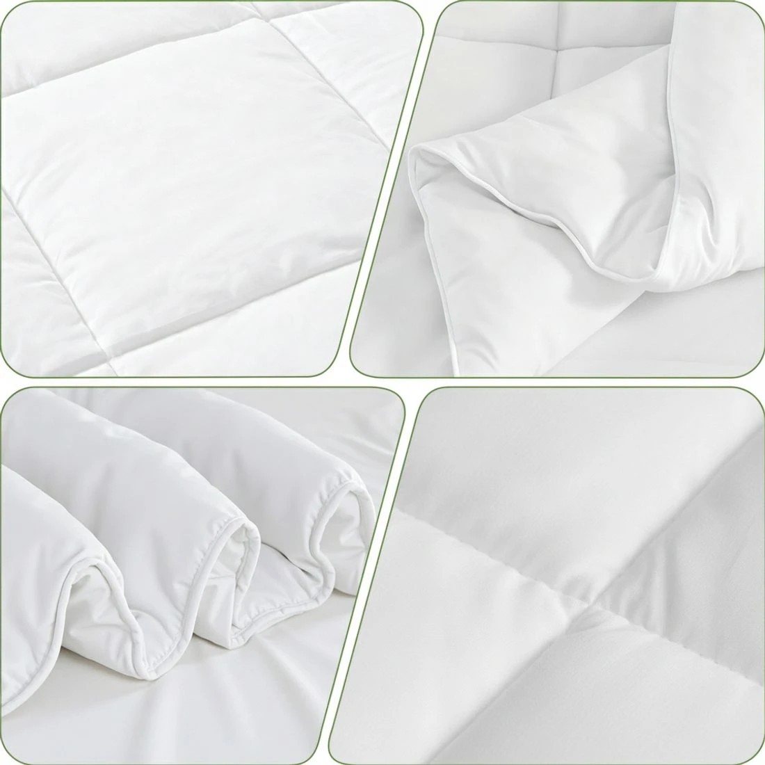 7 Giselle Bedding 200GSM Bamboo Quilt Summer Quilts All Season Doona Duvet Lightweight King - King Bed - White, 7 of 9