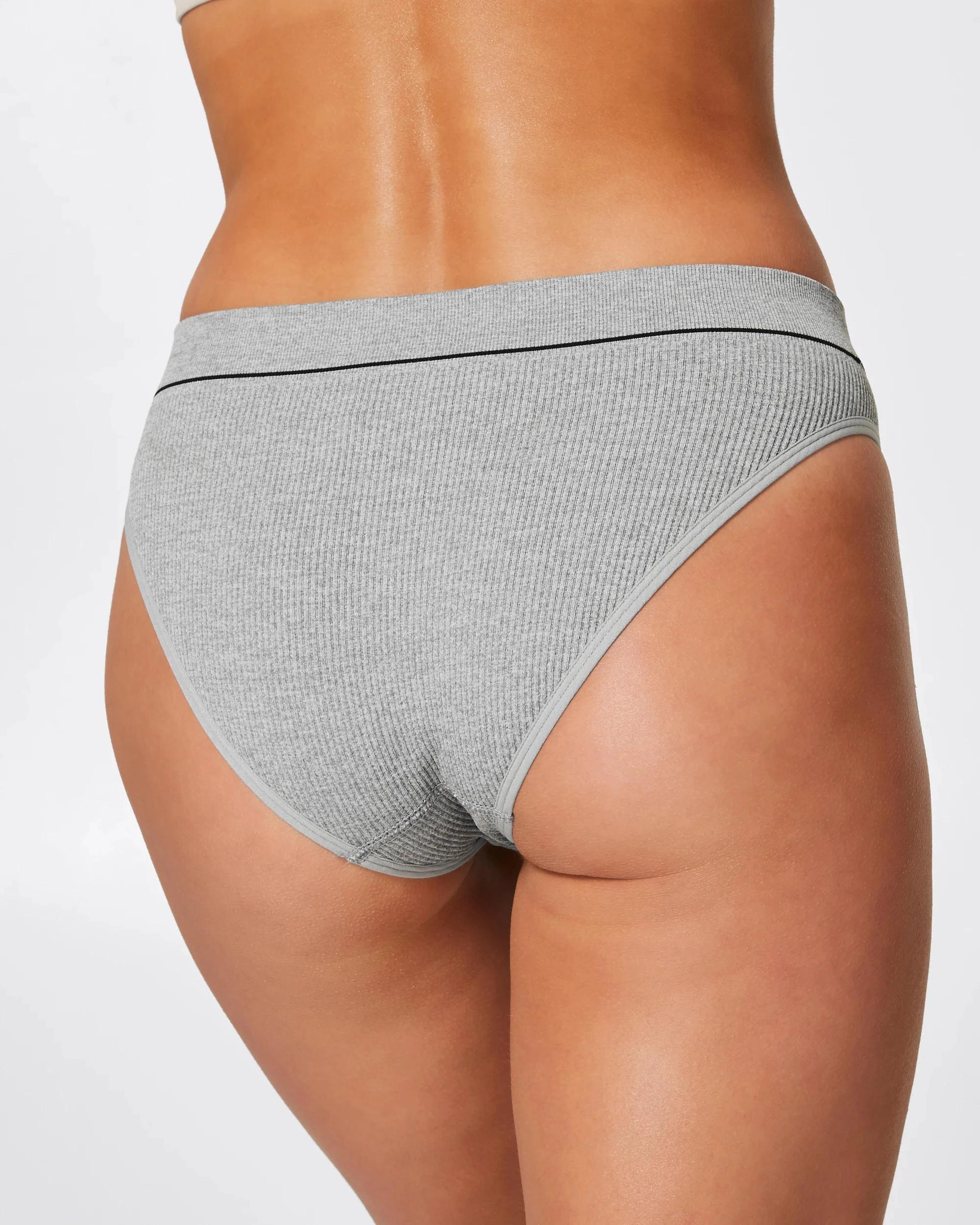 2 Bonds Womens Retro Hi Leg Bikini Briefs HERITAGE GREY, 2 of 4