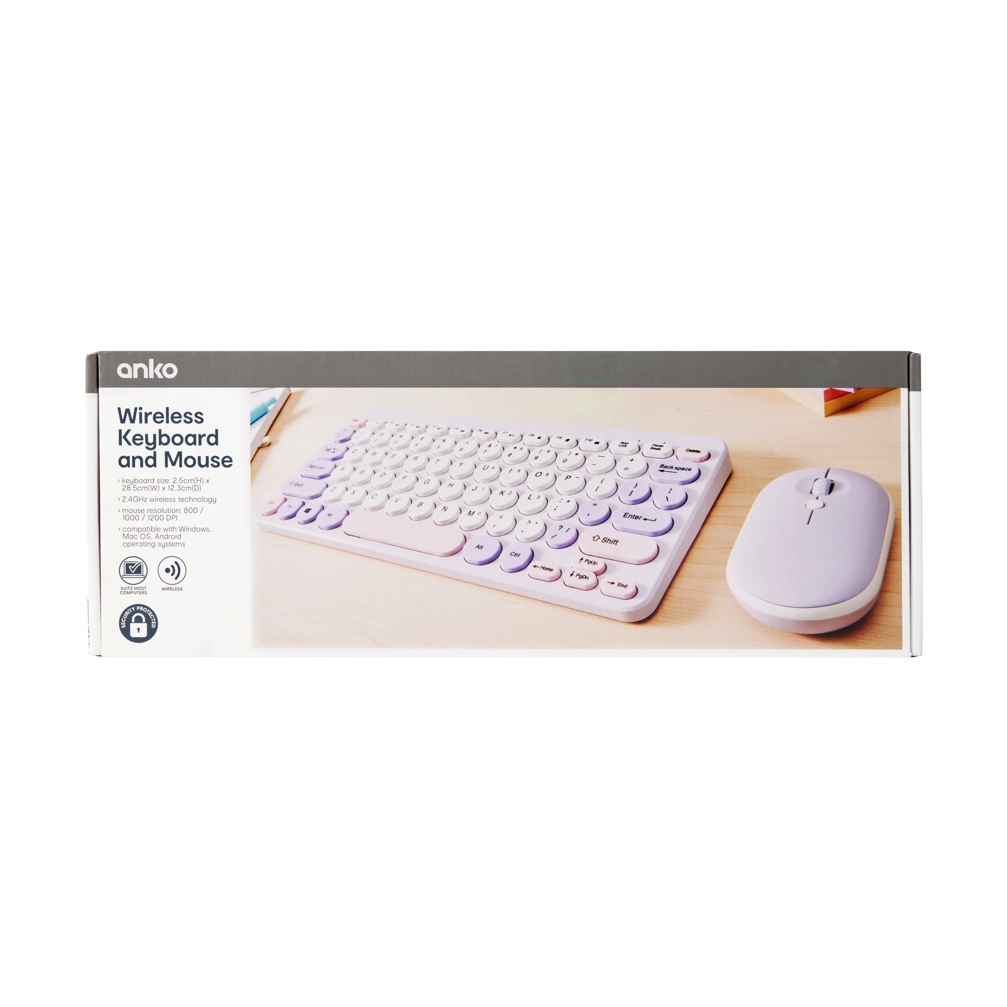 8 Keyboard and Mouse Set - Purple, 8 of 8