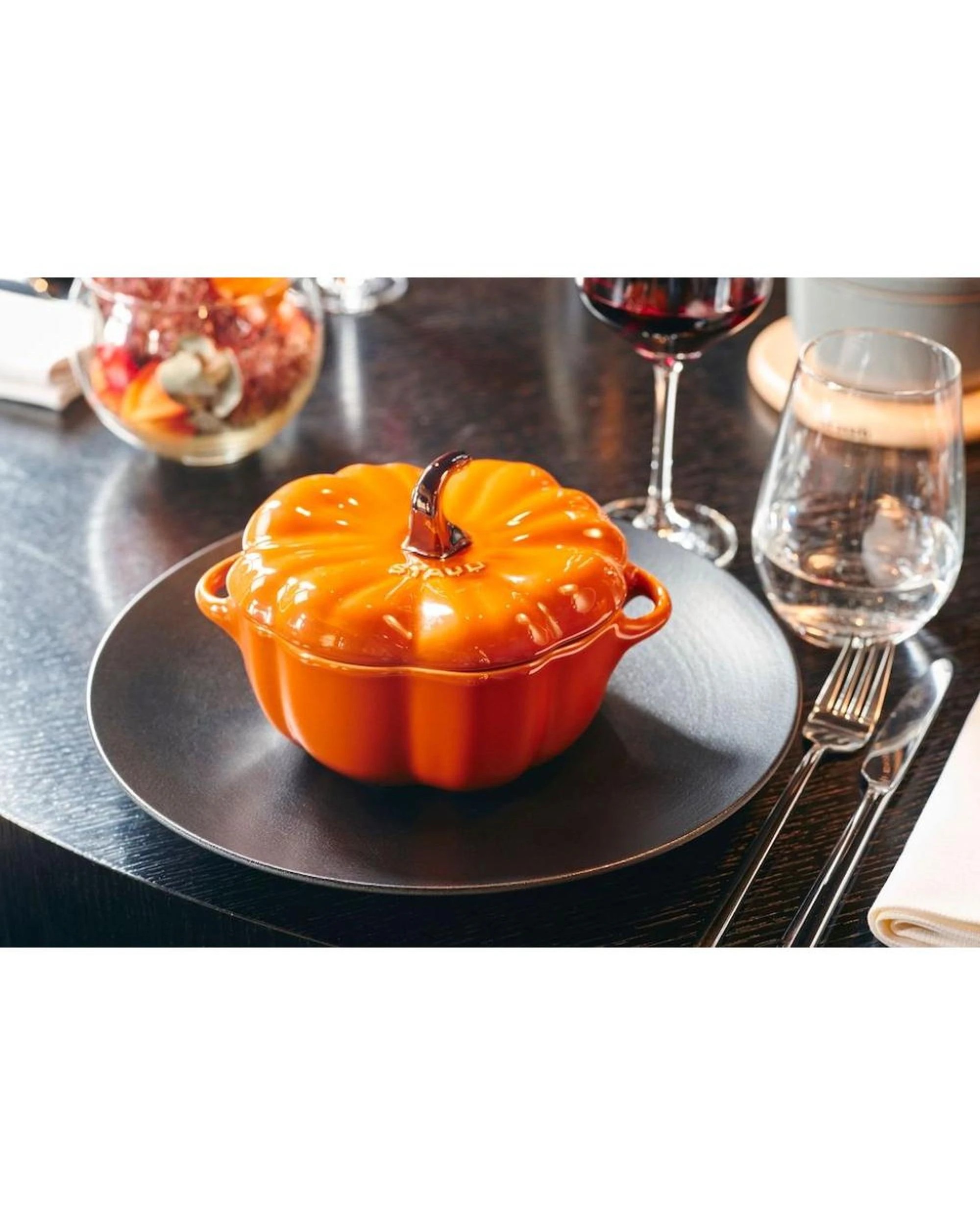 3 Staub Enamelled Pumpkin Cocotte 0.5L - Orange, 3 of 3