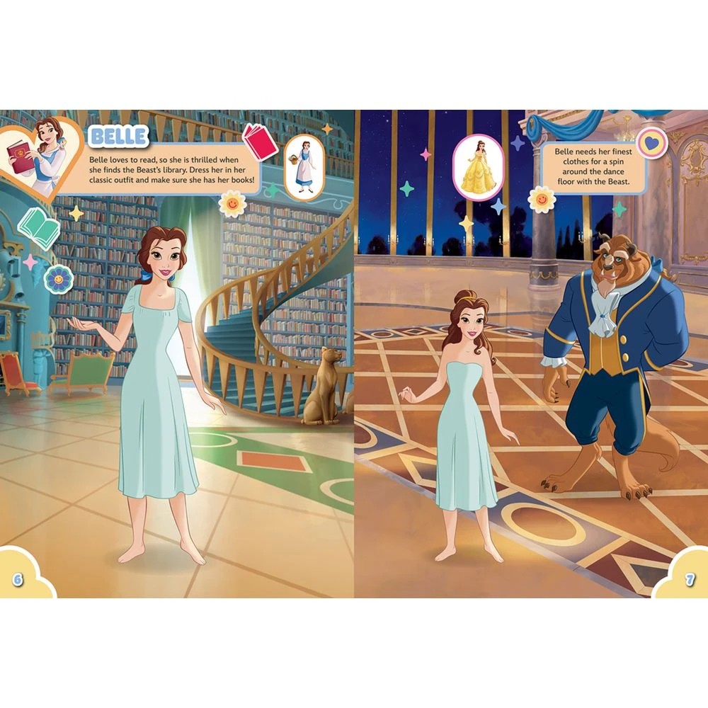 4 Scholastic Sticker Dressing Book Disney Princess, 4 of 4