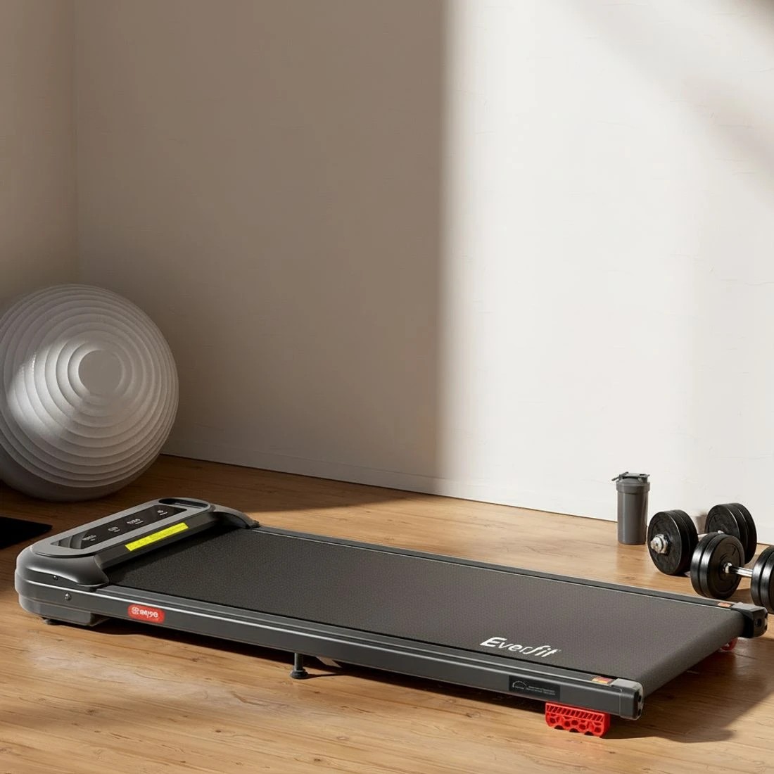 4 Everfit Treadmill Electric Walking Pad with Incline Under Desk Home Gym - Black, 4 of 7