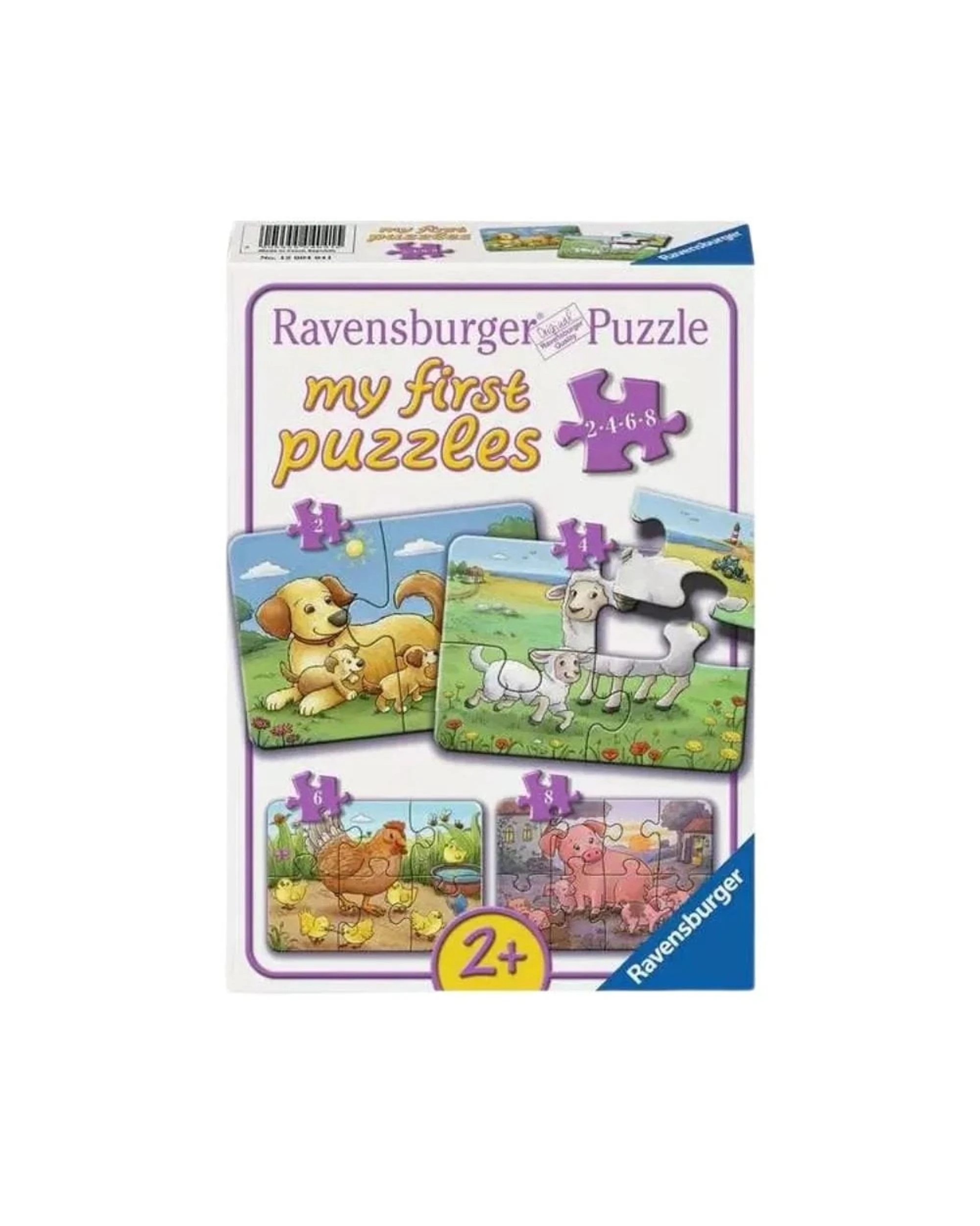 1 Ravensburger My First Puzzles Animal Families 2/4/6/8 Piece Jigsaw Puzzle, 1 of 1