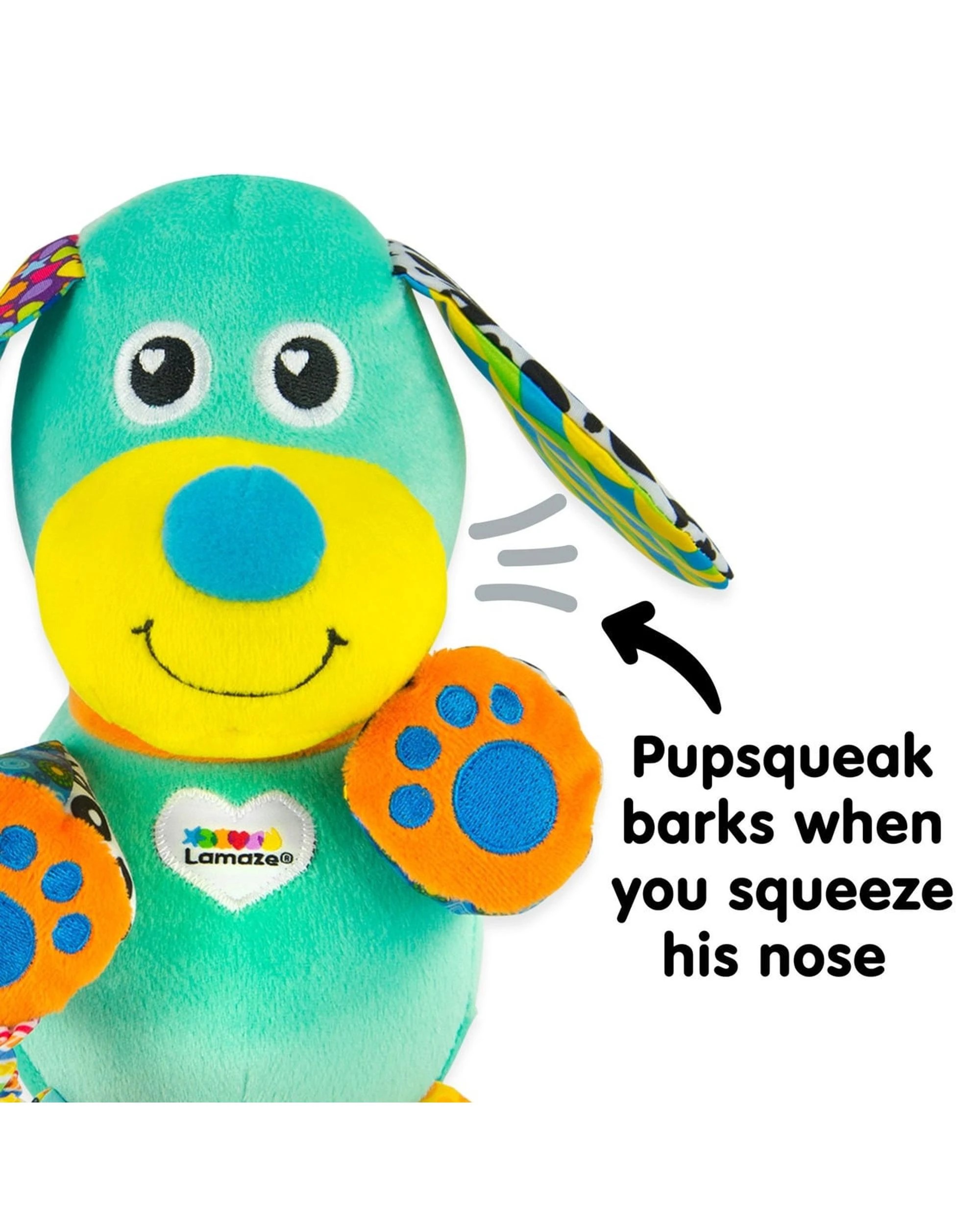 2 Lamaze Clip and Go Pupsqueak Plush, 2 of 4