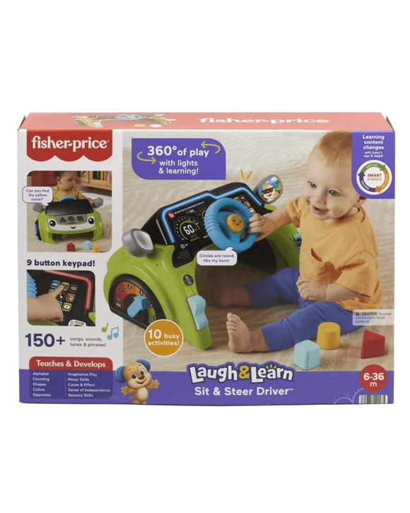 Fisher-Price Laugh and Learn Sit and Steer Driver Activity Centre