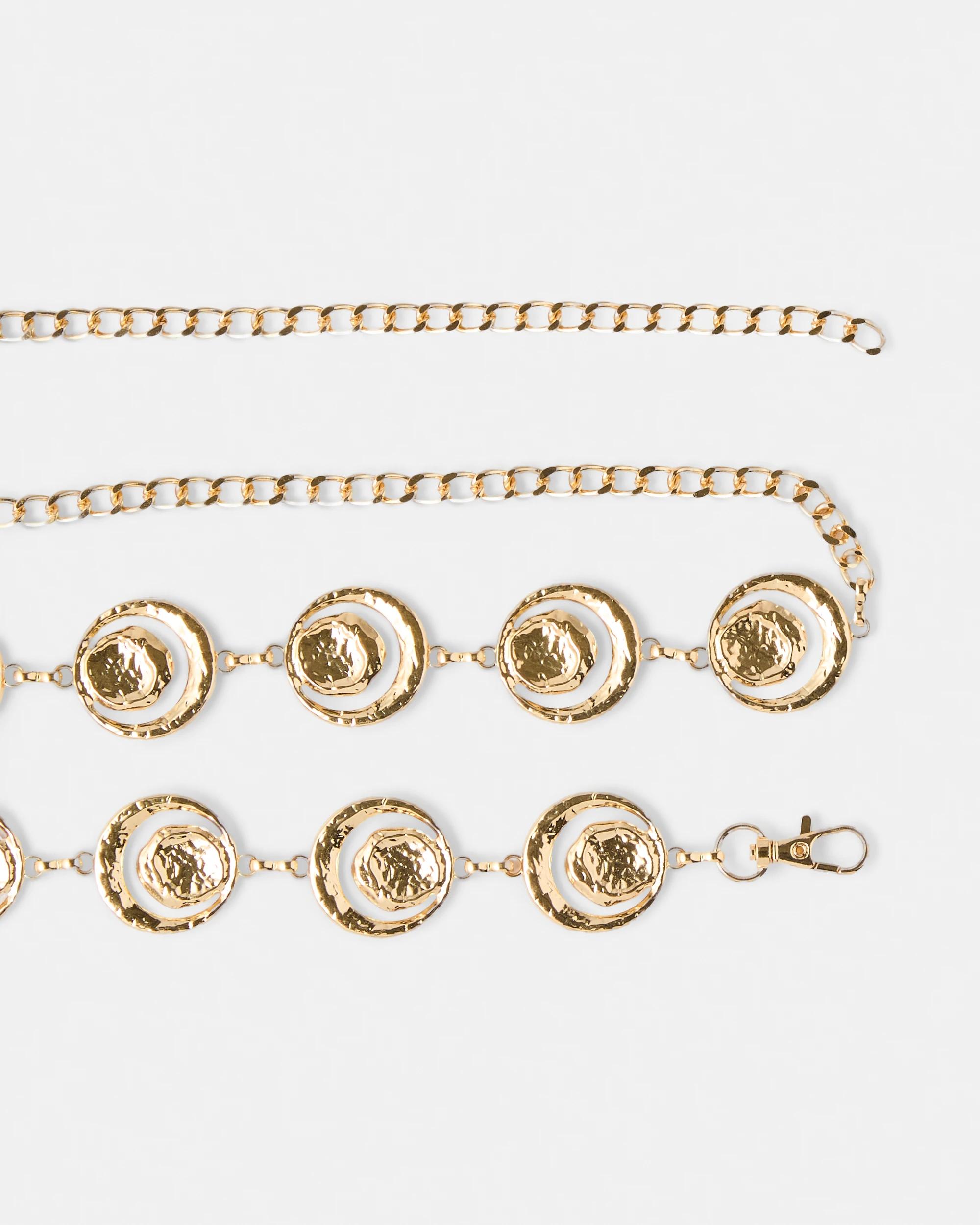 2 Circle Chain Belt Gold, 2 of 5