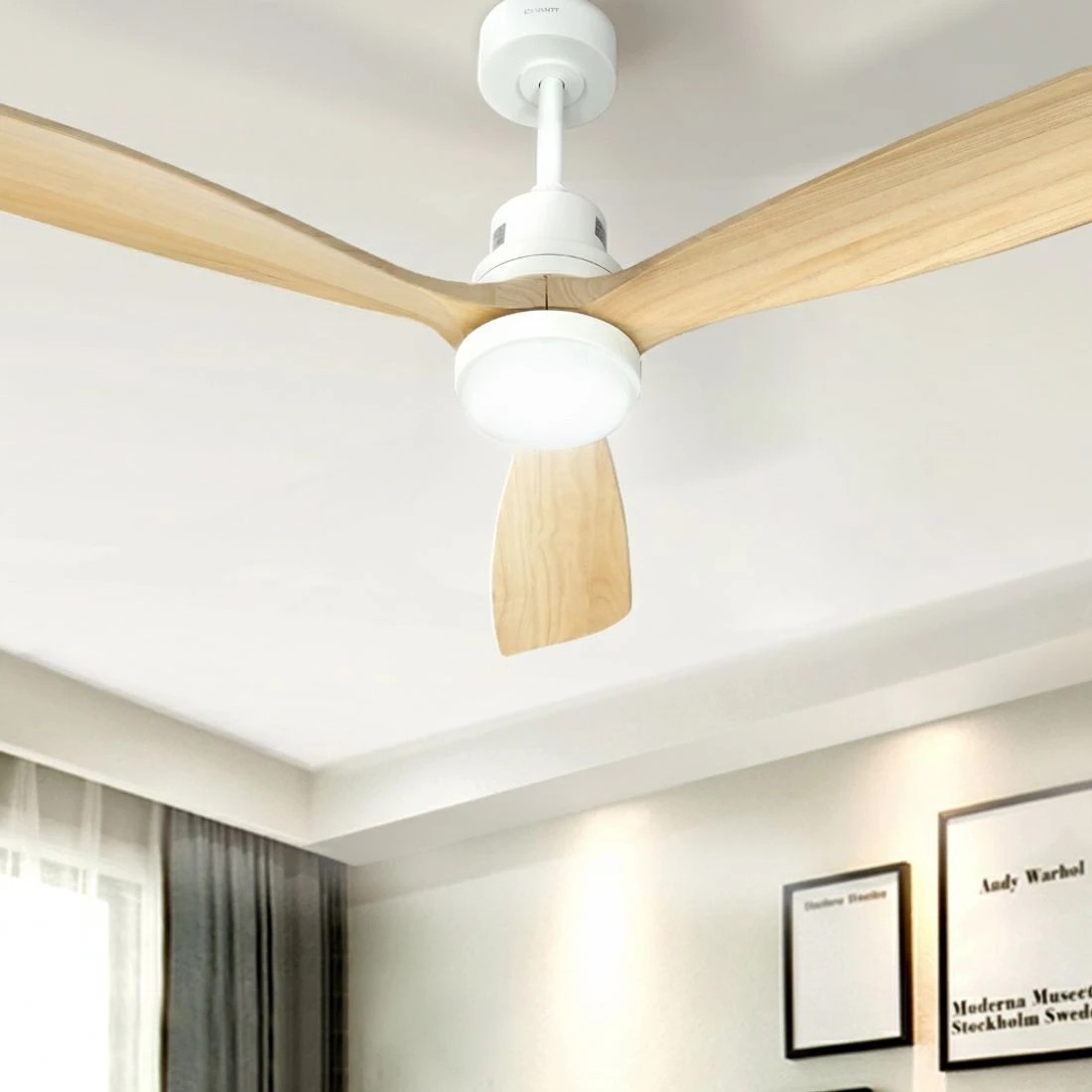 4 Devanti 52'' Ceiling Fan DC Motor LED Light Remote - Multi, 4 of 6