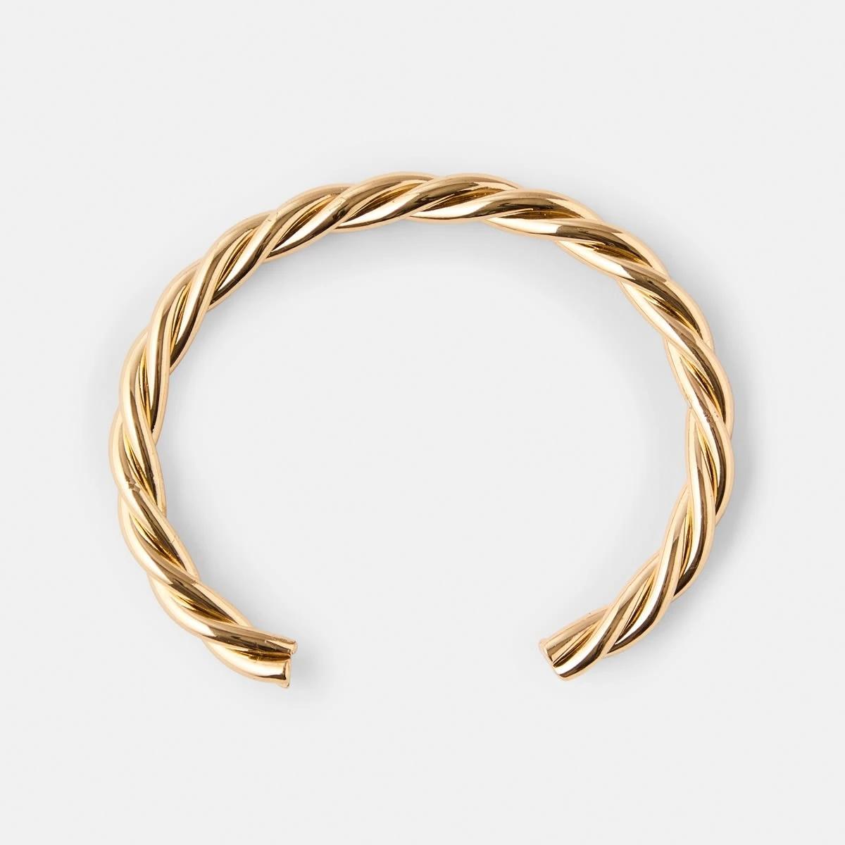 1 Twist Cuff Bracelet - Gold Tone Gold, 1 of 4
