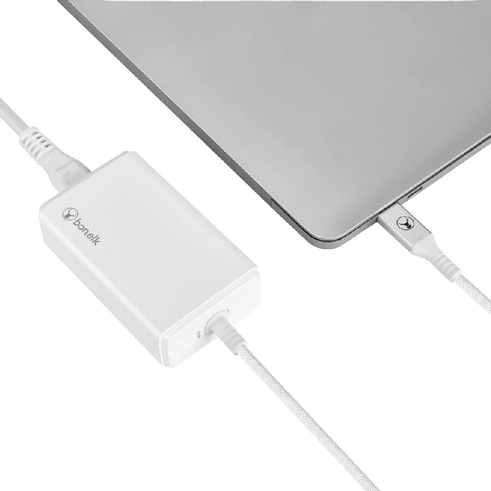 3 Bonelk Laptop Charger USB-C 65w White, 3 of 5
