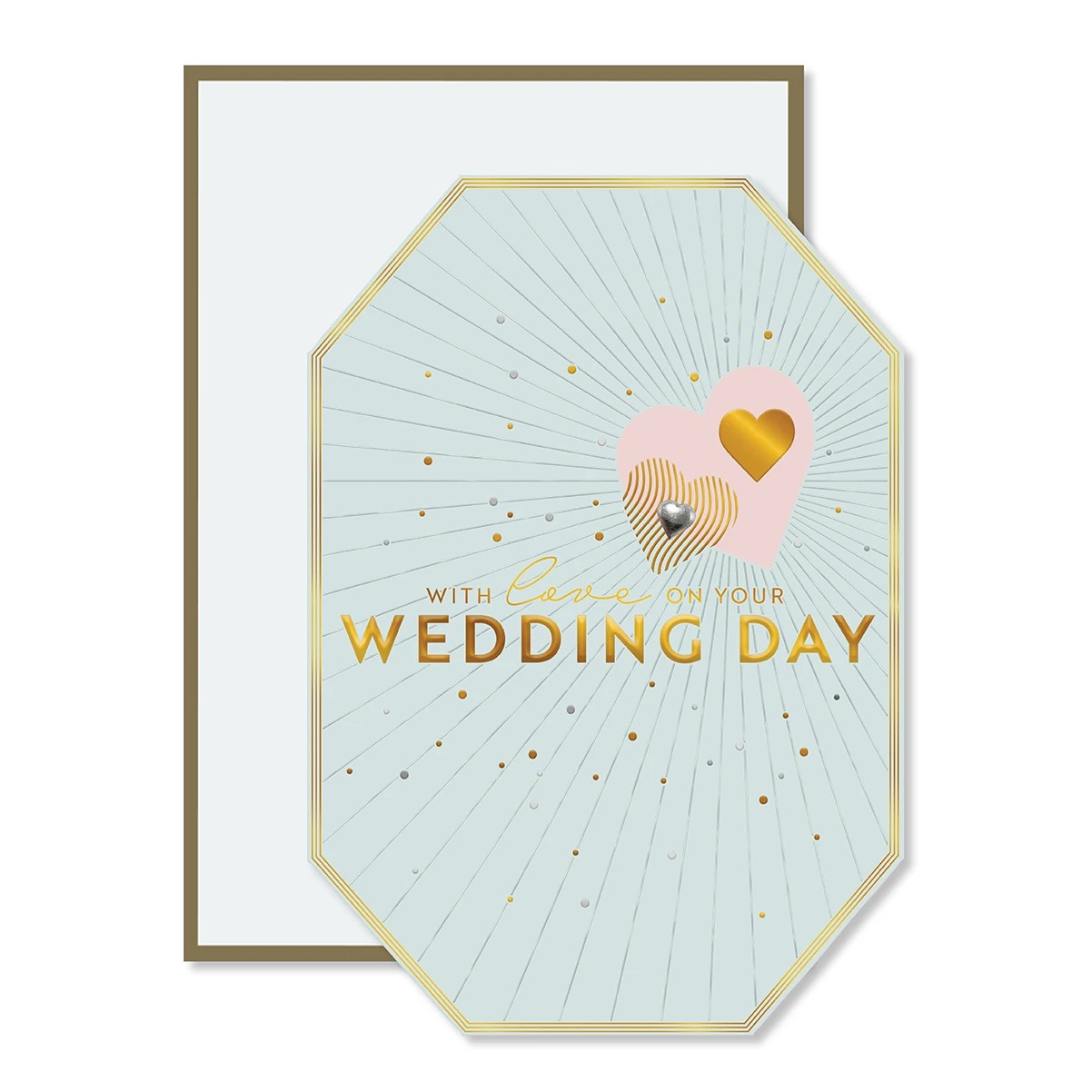 1 Hallmark Wedding Day Card - Gold and Silver, 1 of 3