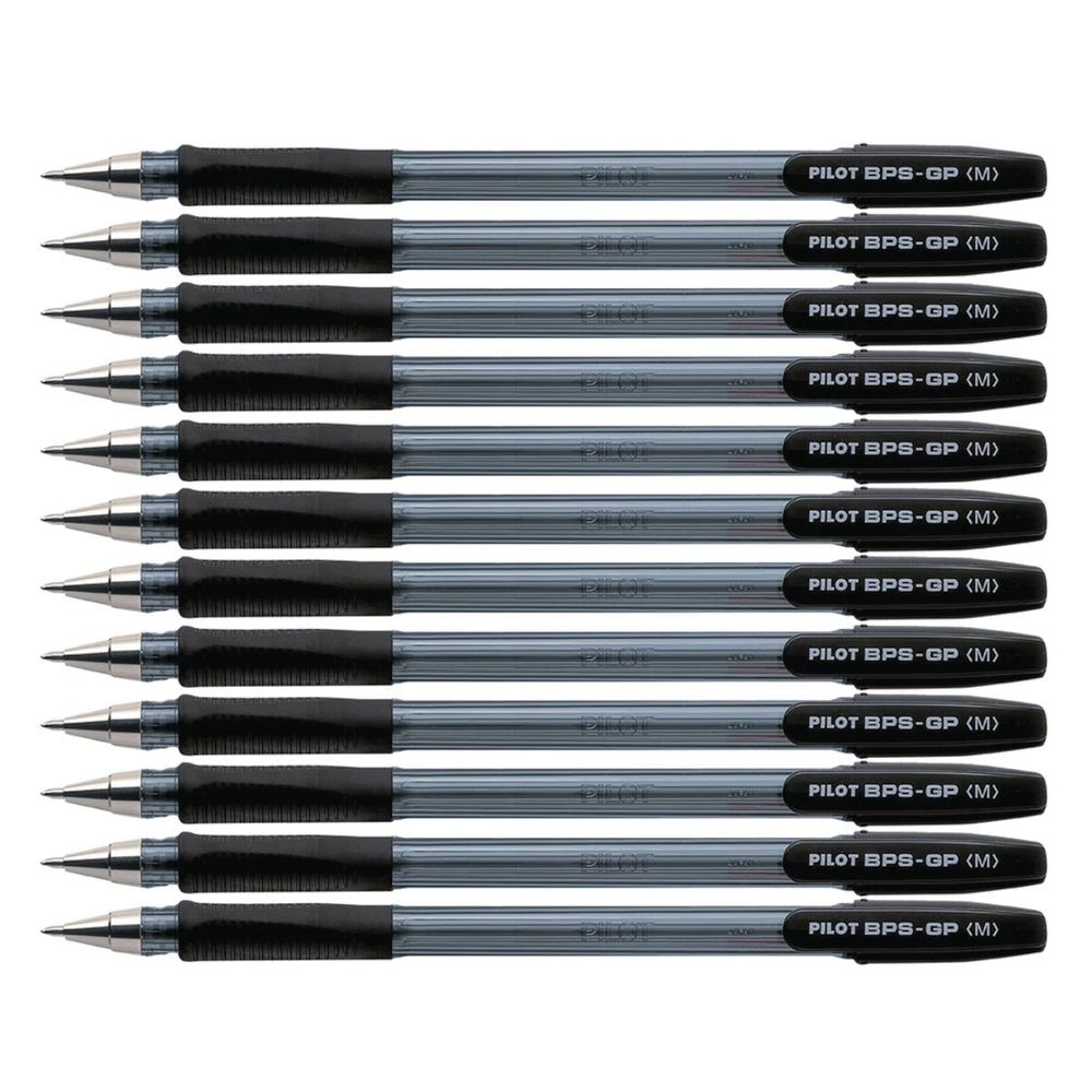 2 PILOT BPS-GP Ballpoint Pen 1.0mm Black 12 Pack, 2 of 2