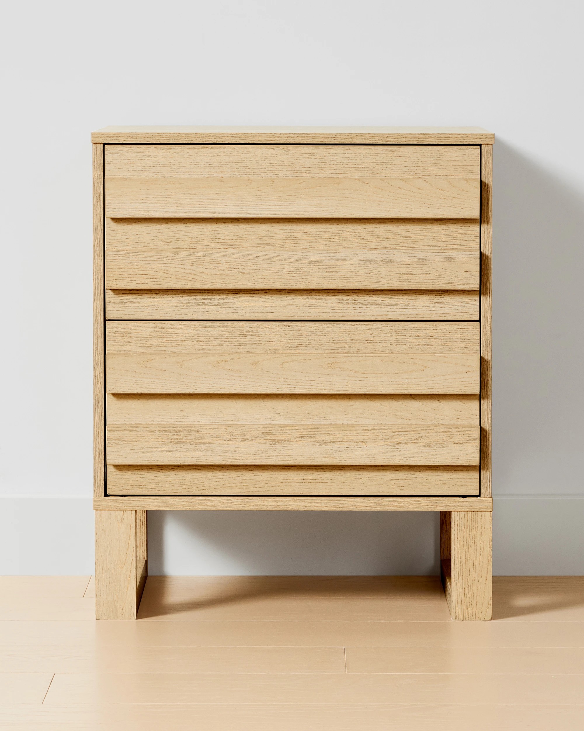 3 Sadie 2 Drawer Bedside Table - Light Oak, 3 of 9