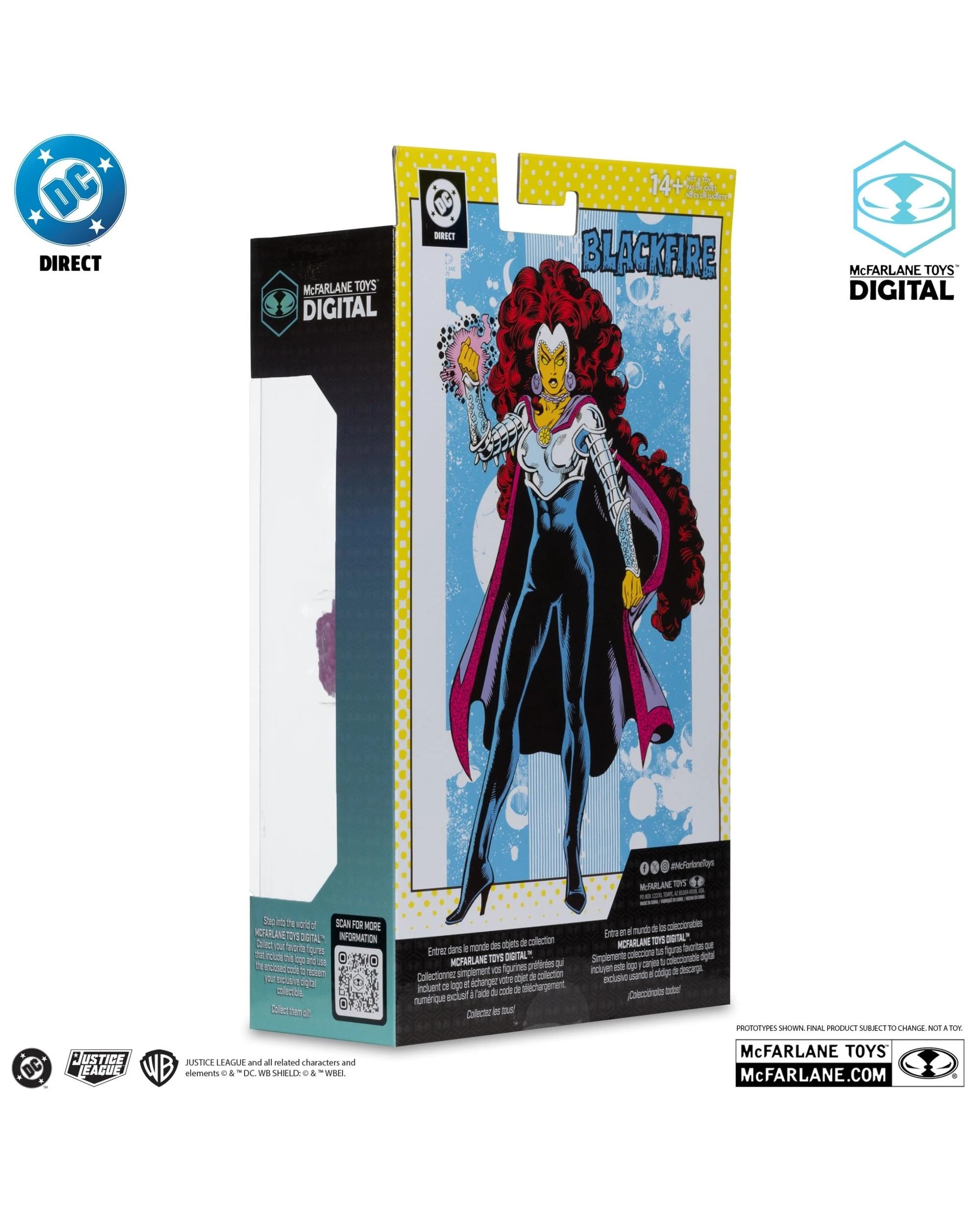 9 McFarlane Digital DC Direct The New Teen Titans Blackfire 7 inch Action Figure, 9 of 9