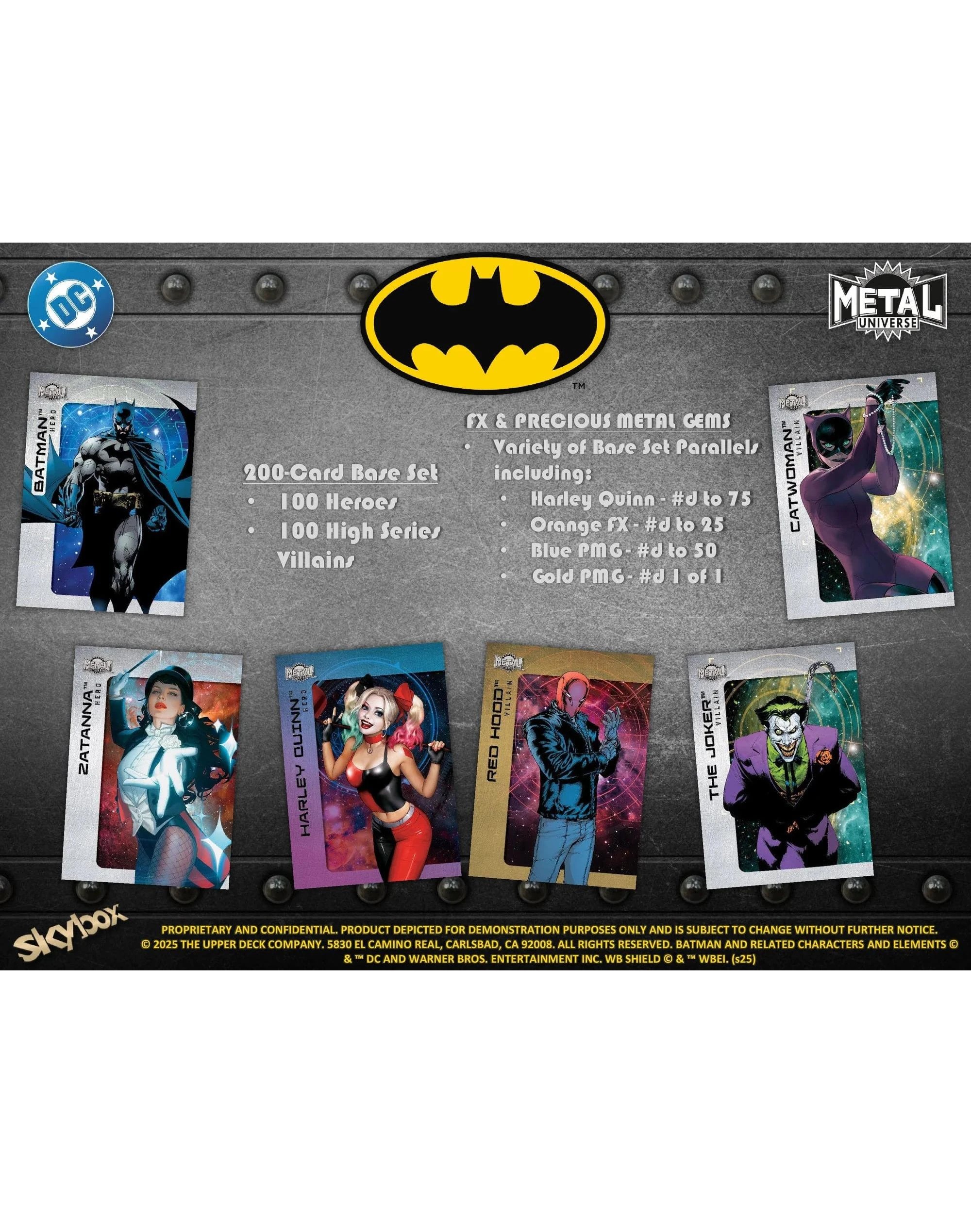 2 Upper Deck 2025 DC Skybox Metal Universe Batman Hobby Pack, 2 of 5