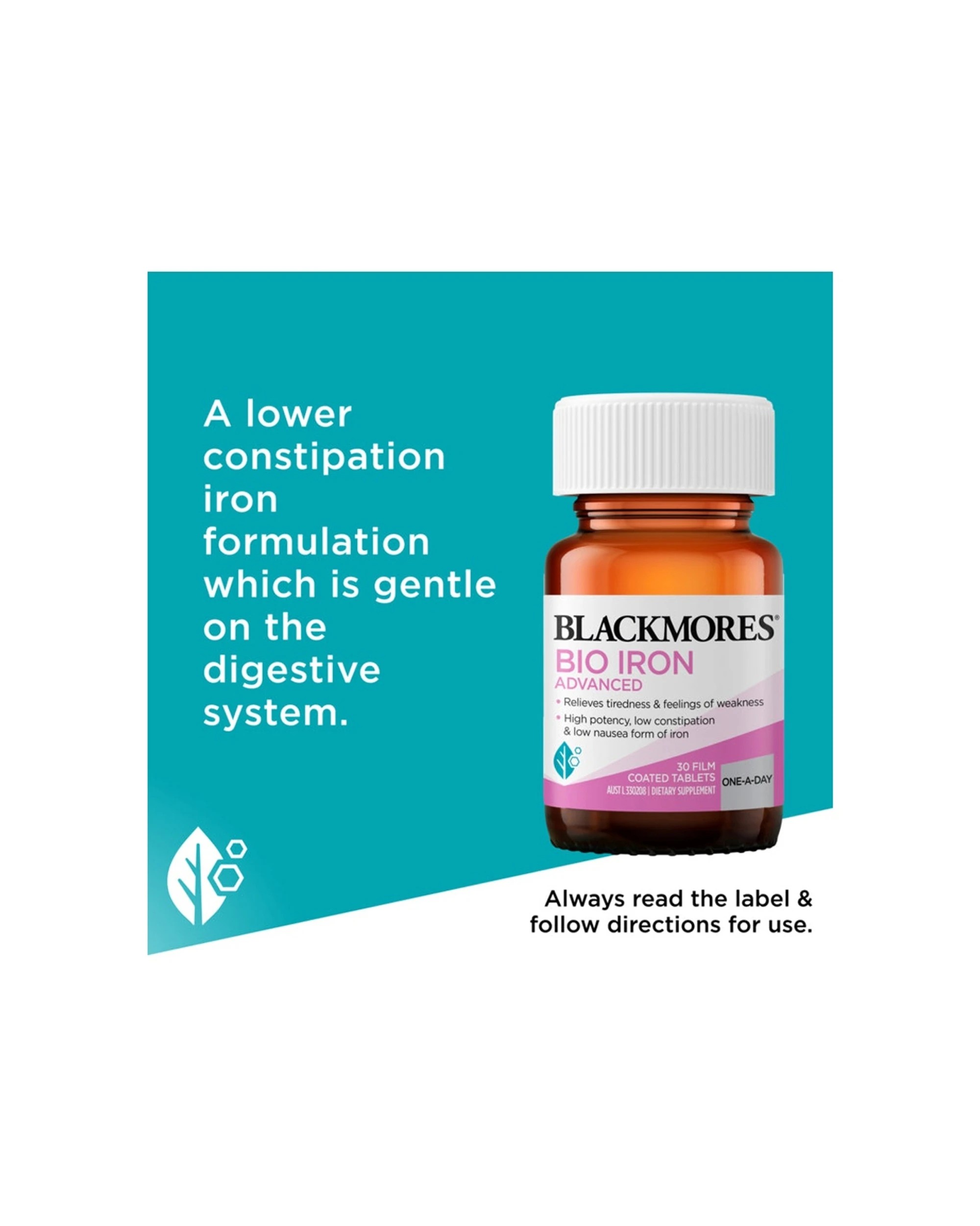 4 Blackmores 30pc Bio Iron Advanced Tablets Easy Absorb Dietary Supplement, 4 of 8
