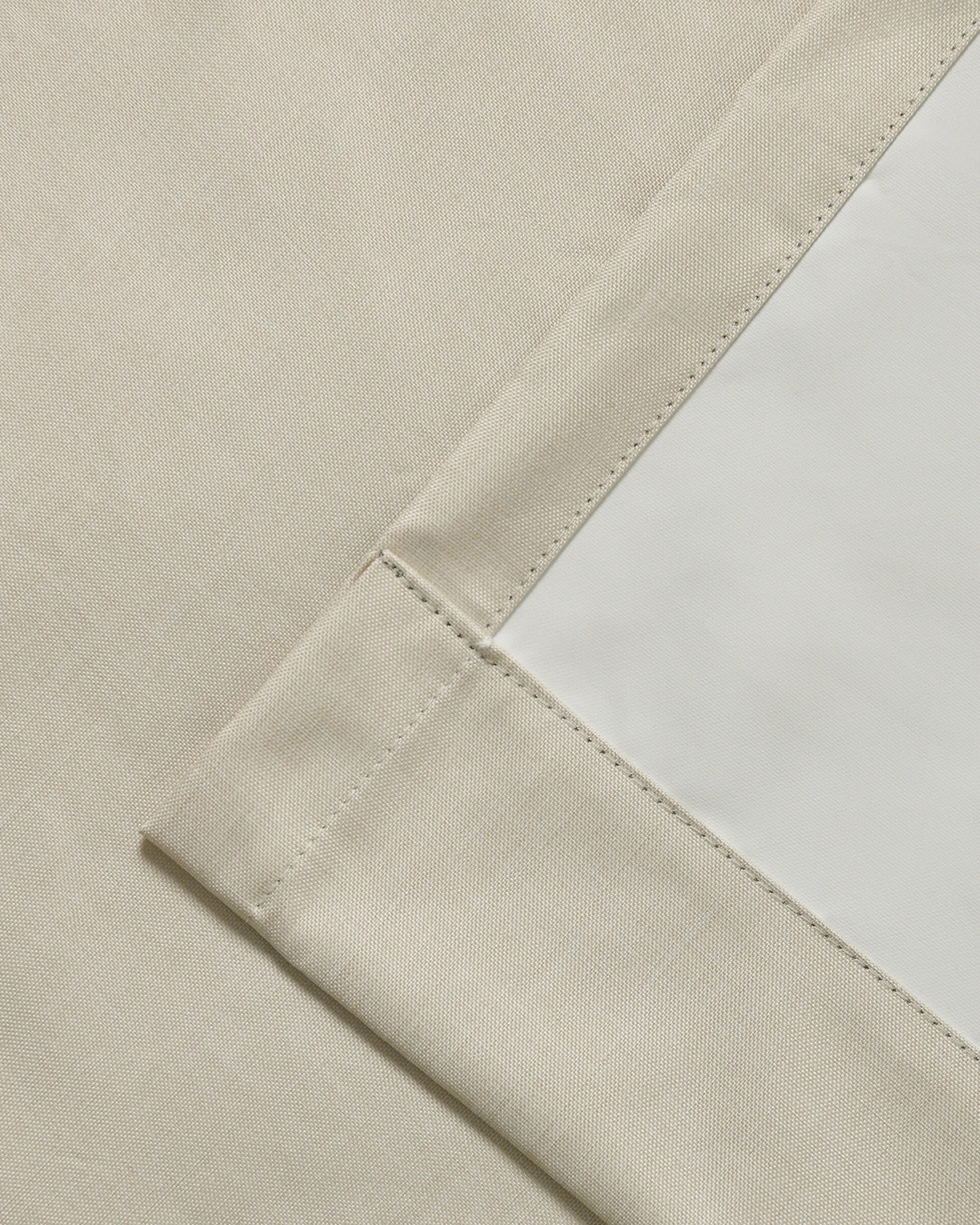 4 Sherwood Alva Faux Linen Blockout S-Fold Curtain 485x280cm - Fits 280cm Track - Oatmeal, 4 of 7