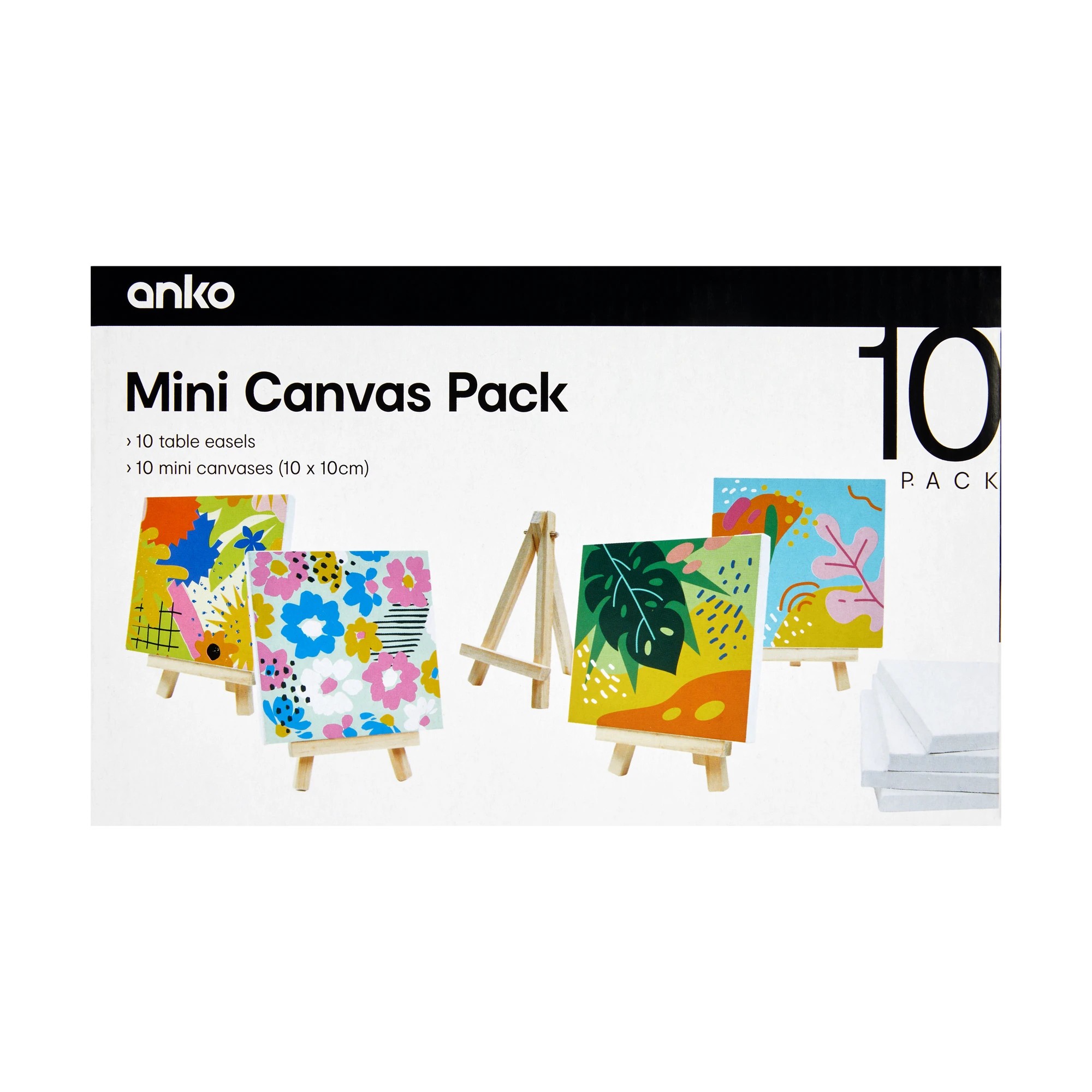 1 10 Pack Mini Canvas Set, 1 of 3