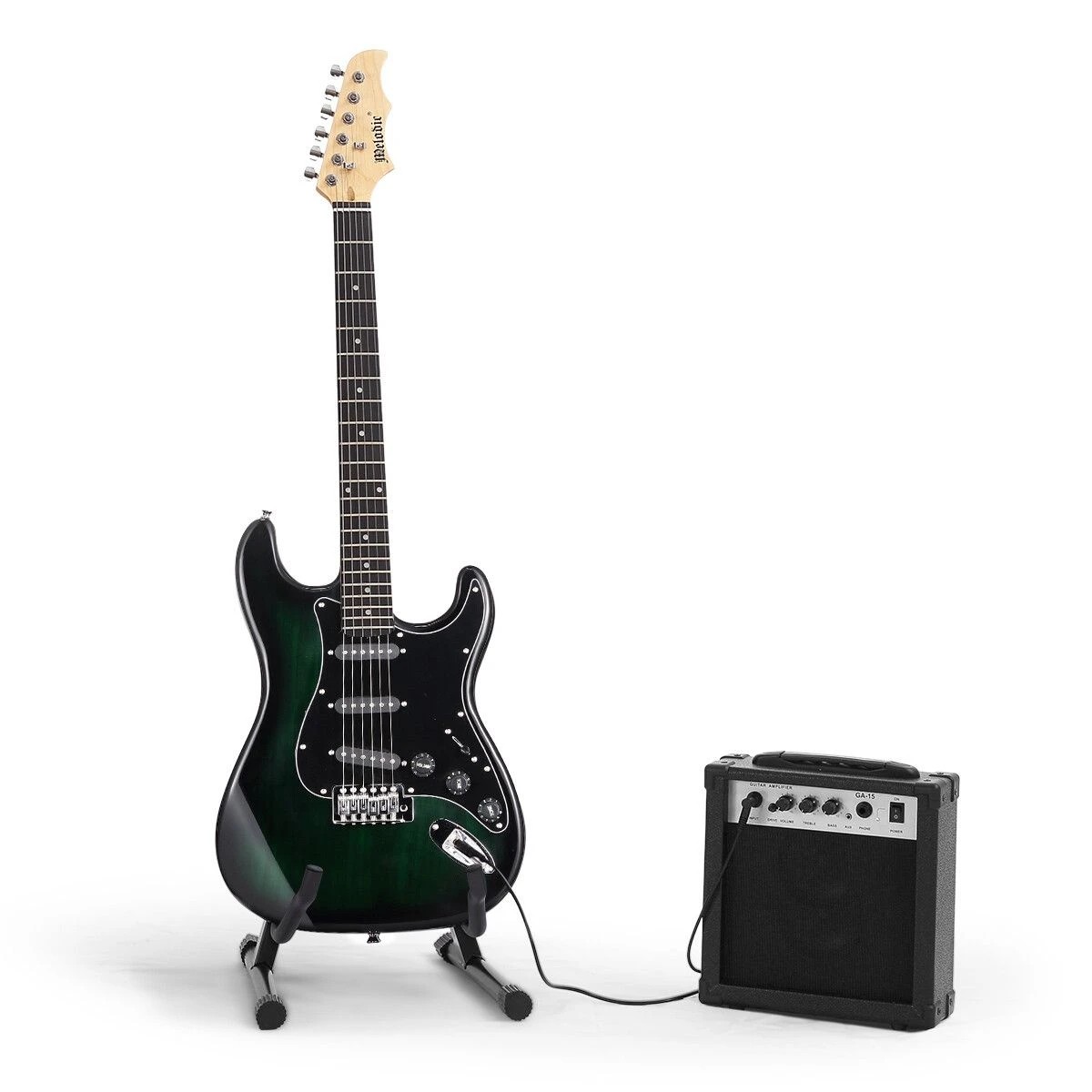 3 Melodic 39 Inch Electric Guitar with Bonus Amplifier Beginner Full Size, 3 of 3