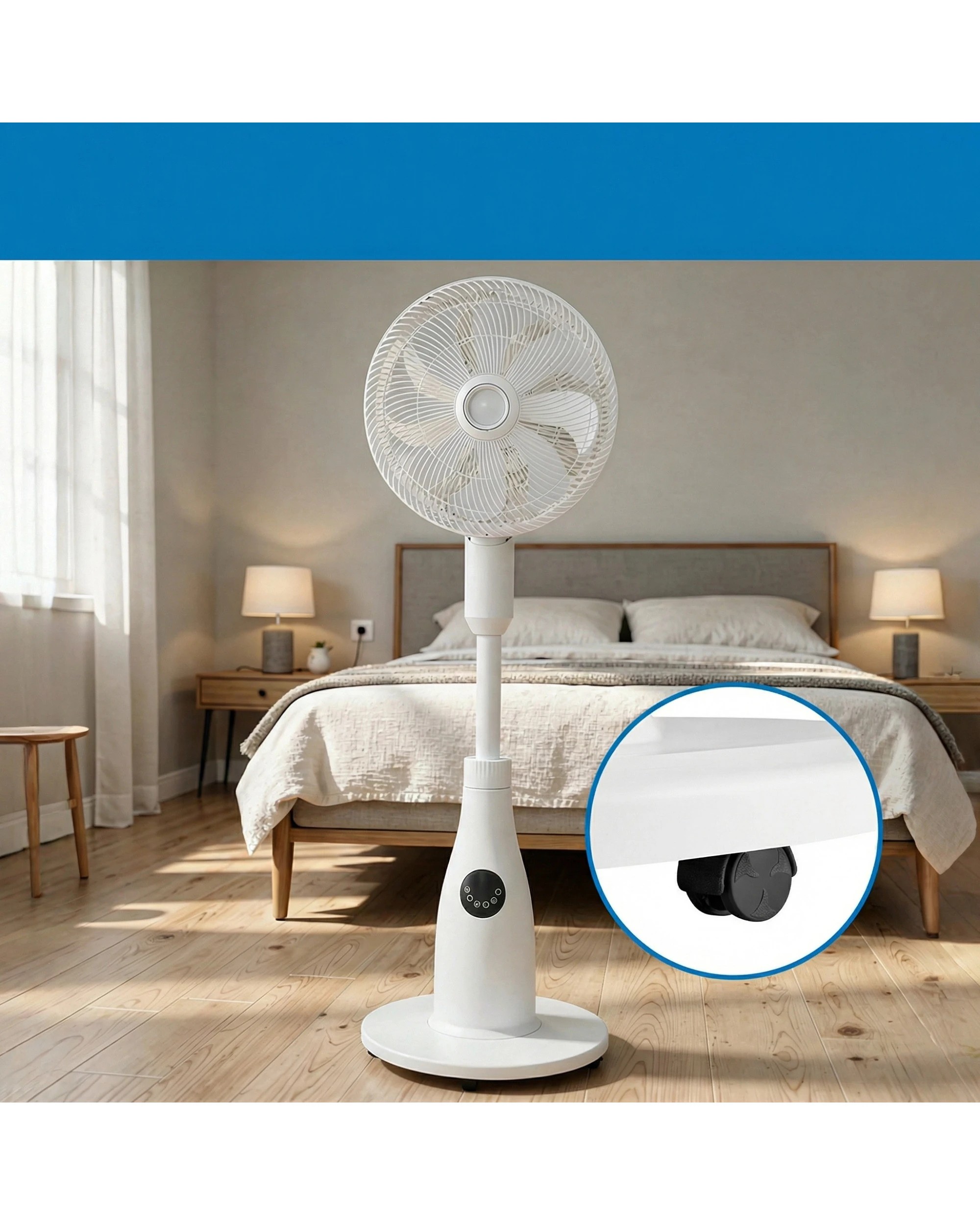 6 Olimpia Splendid MF1000 Portable Mist Fan with 1.2L Water Tank, 6 of 10