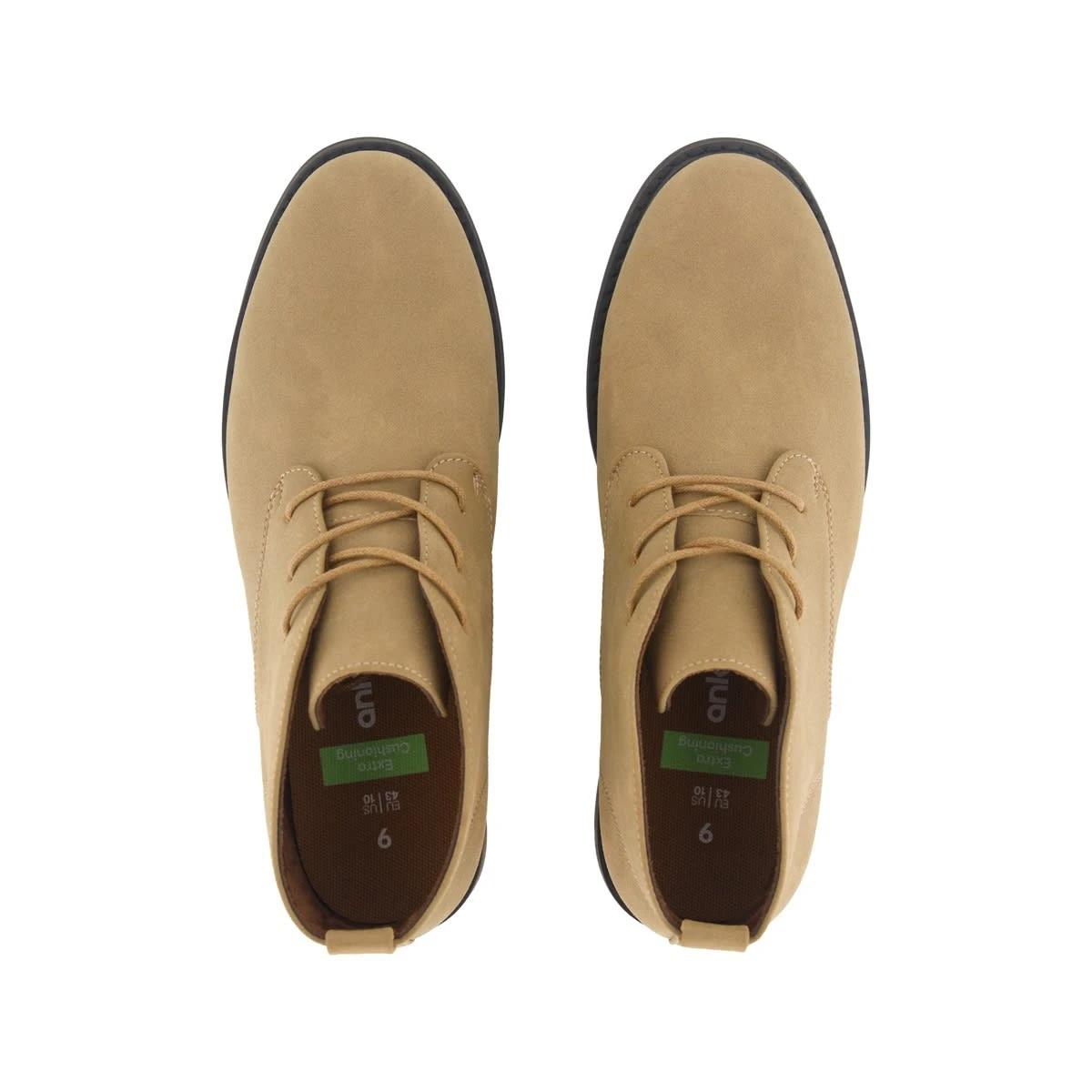 3 Low Lace Up Boots Beige, 3 of 5