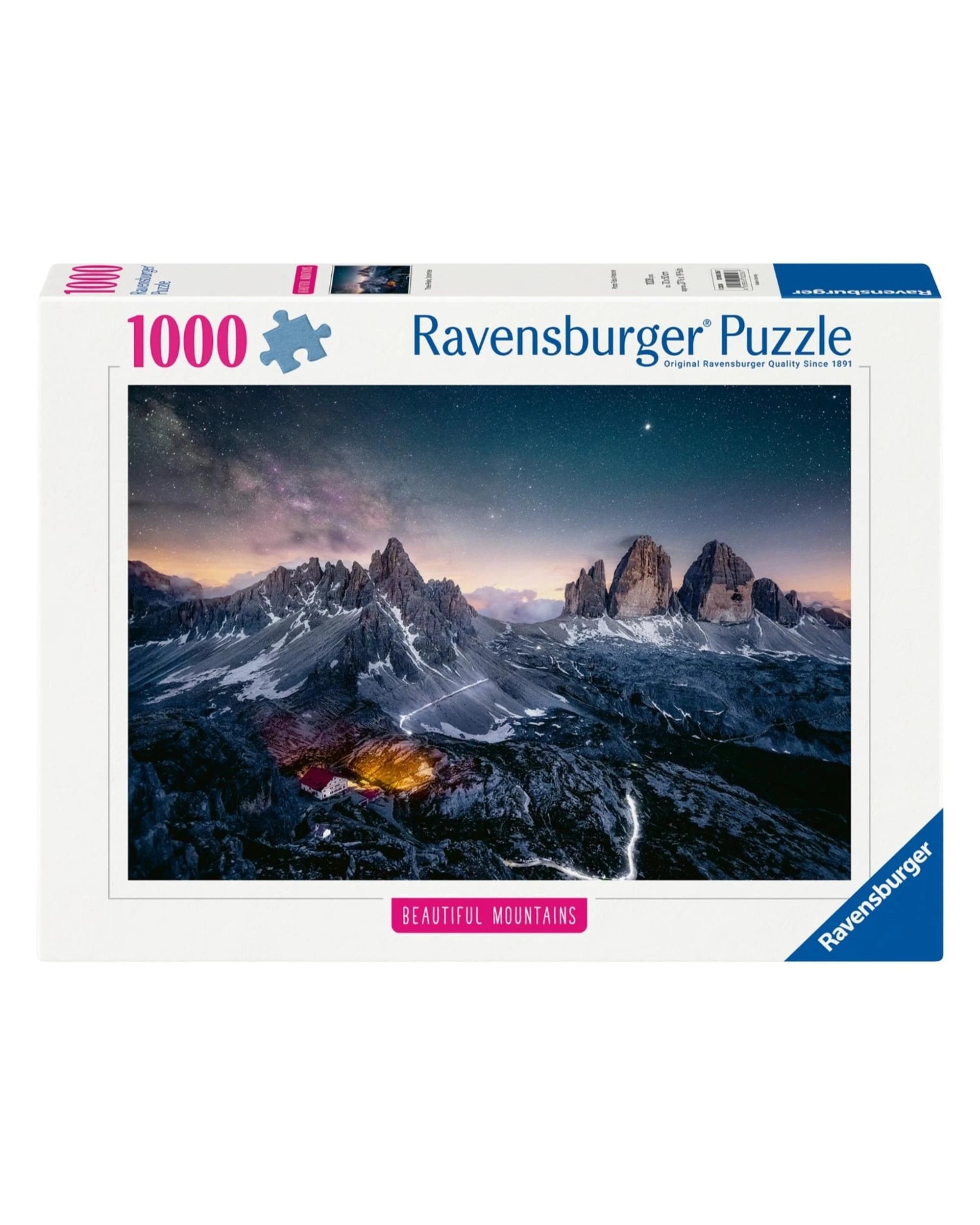 1 Ravensburger Beautiful Mountains Three Peaks Dolomites 1000 Piece Jigsaw Puzzle, 1 of 1