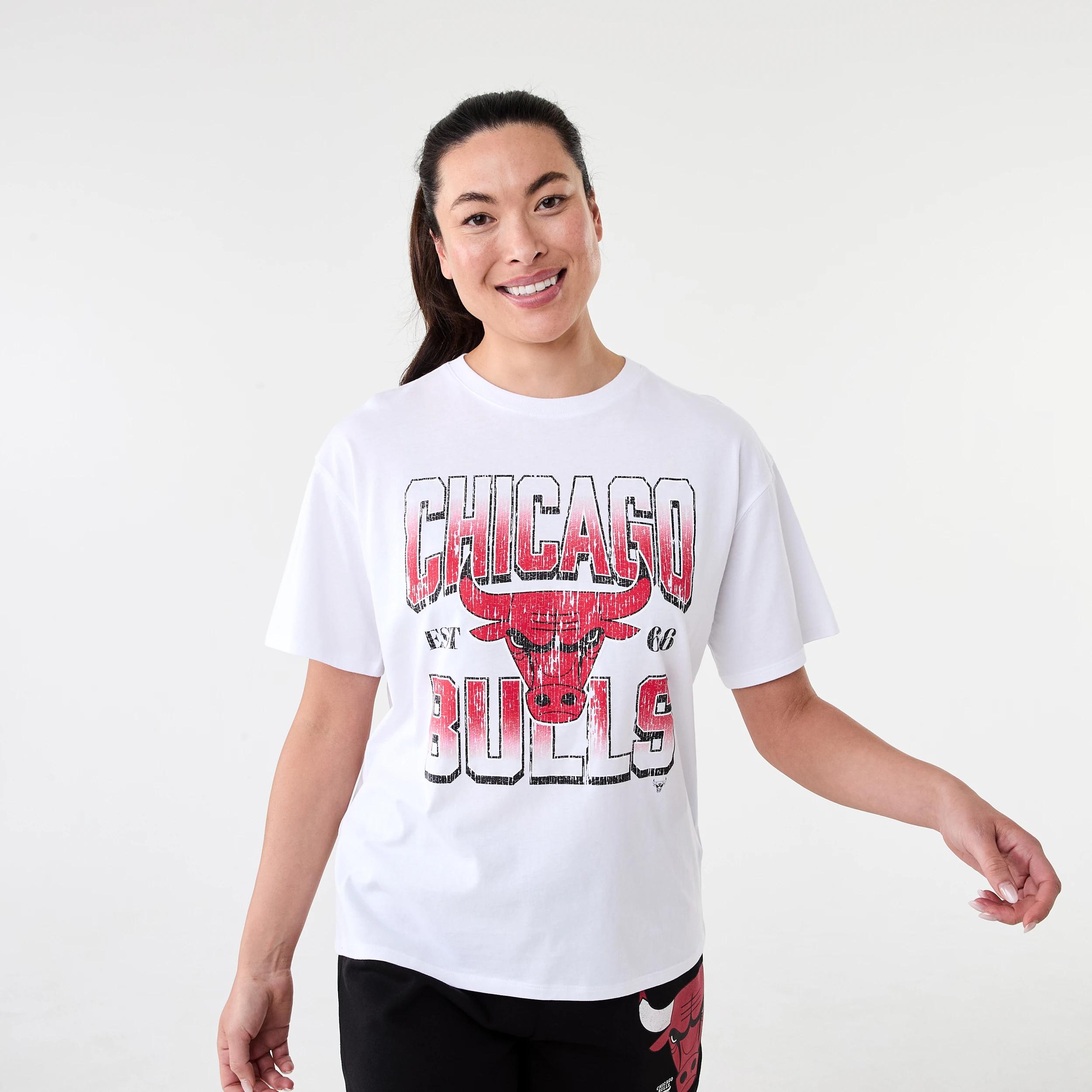 1 Official NBA Lounge T-shirt WHITE BULLS, 1 of 10