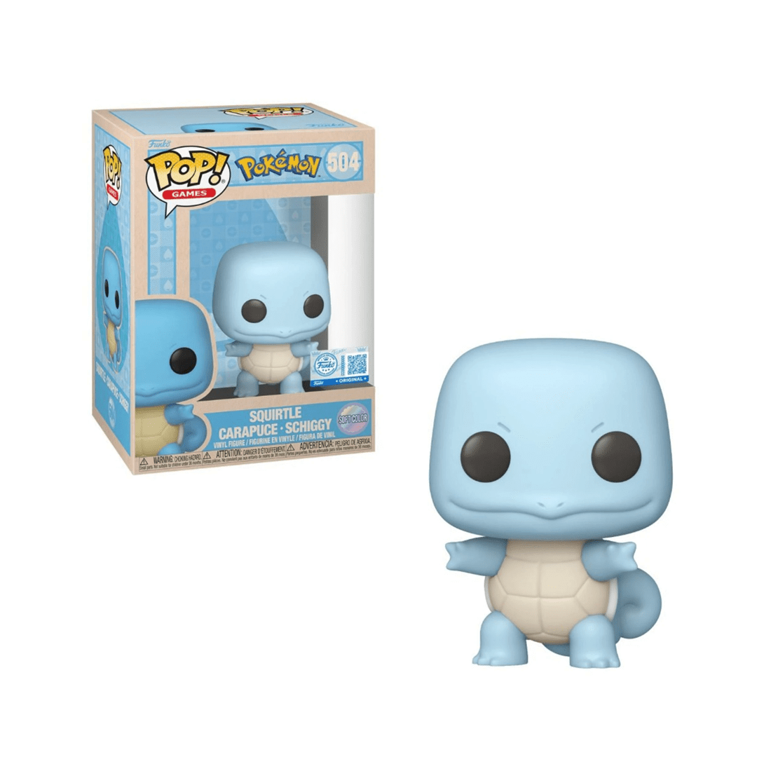 1 Funko Pokemon Squirtle Pastel US Exclusive Funko POP! Vinyl, 1 of 2