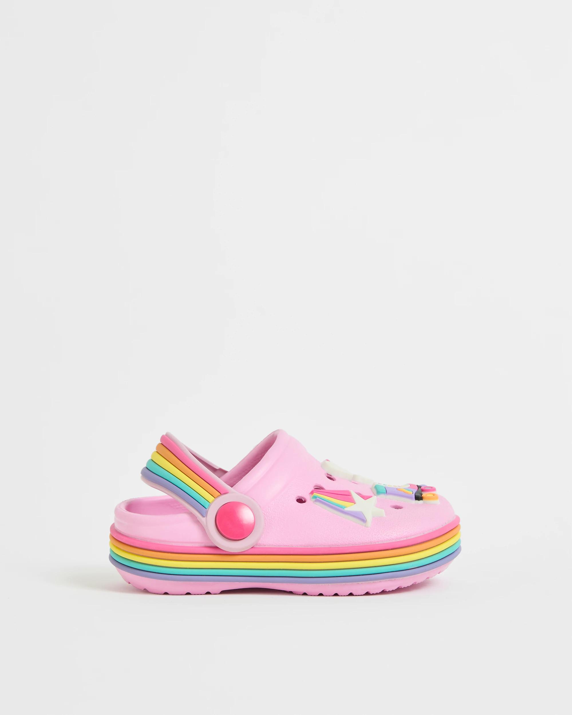 1 Target Kids First Walker/Junior Icon Rainbow Bright Clogs PINK, 1 of 3