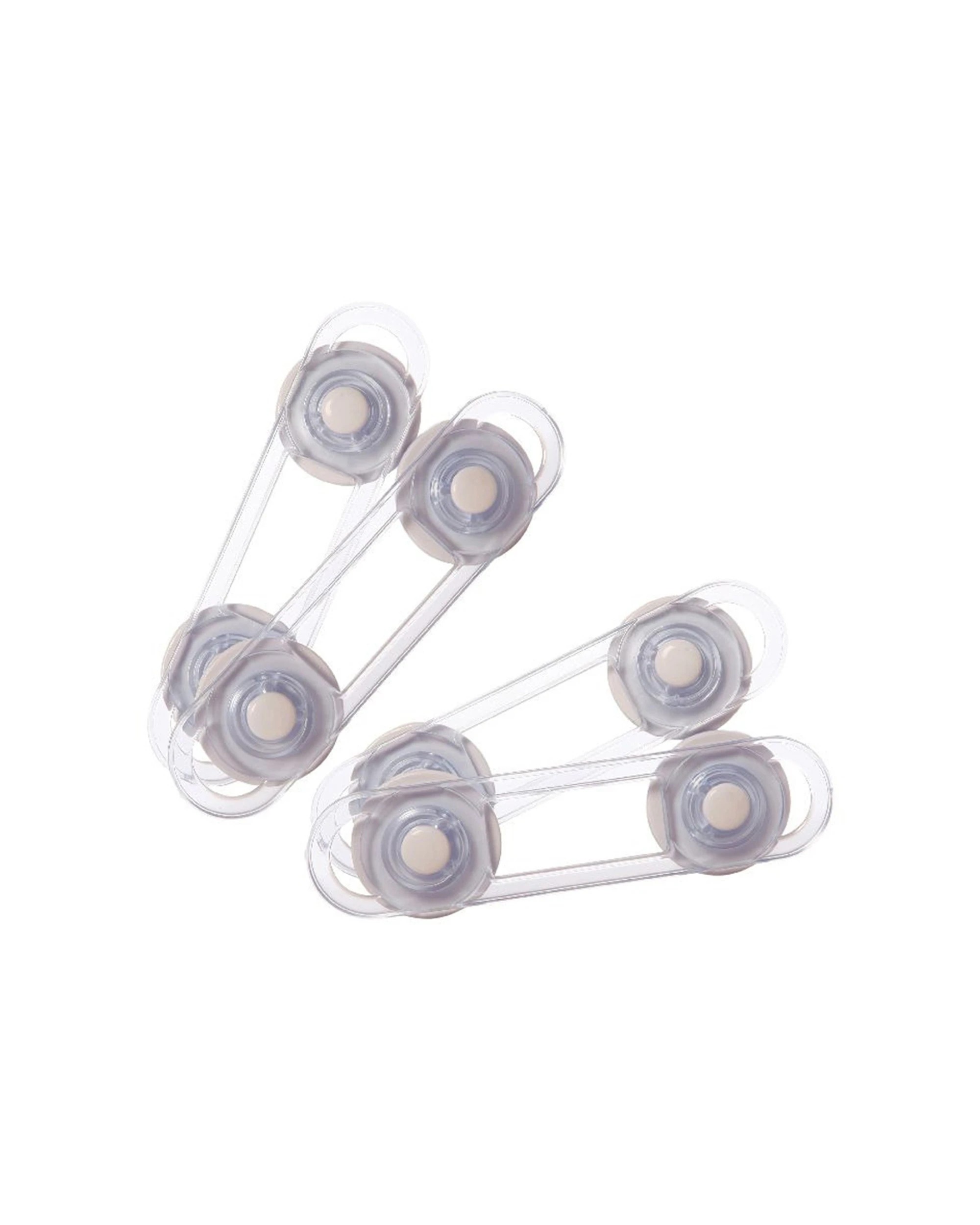 1 Dreambaby 4pc Mini Multi-Purpose Latches For Cabinets Adhesive 12cm - White, 1 of 3
