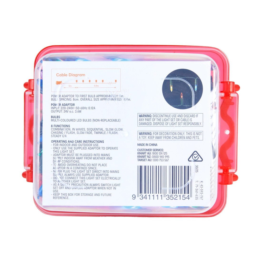 7 Low Voltage 150 LED Multifunction Multi-Coloured Fairy Lights, 7 of 7