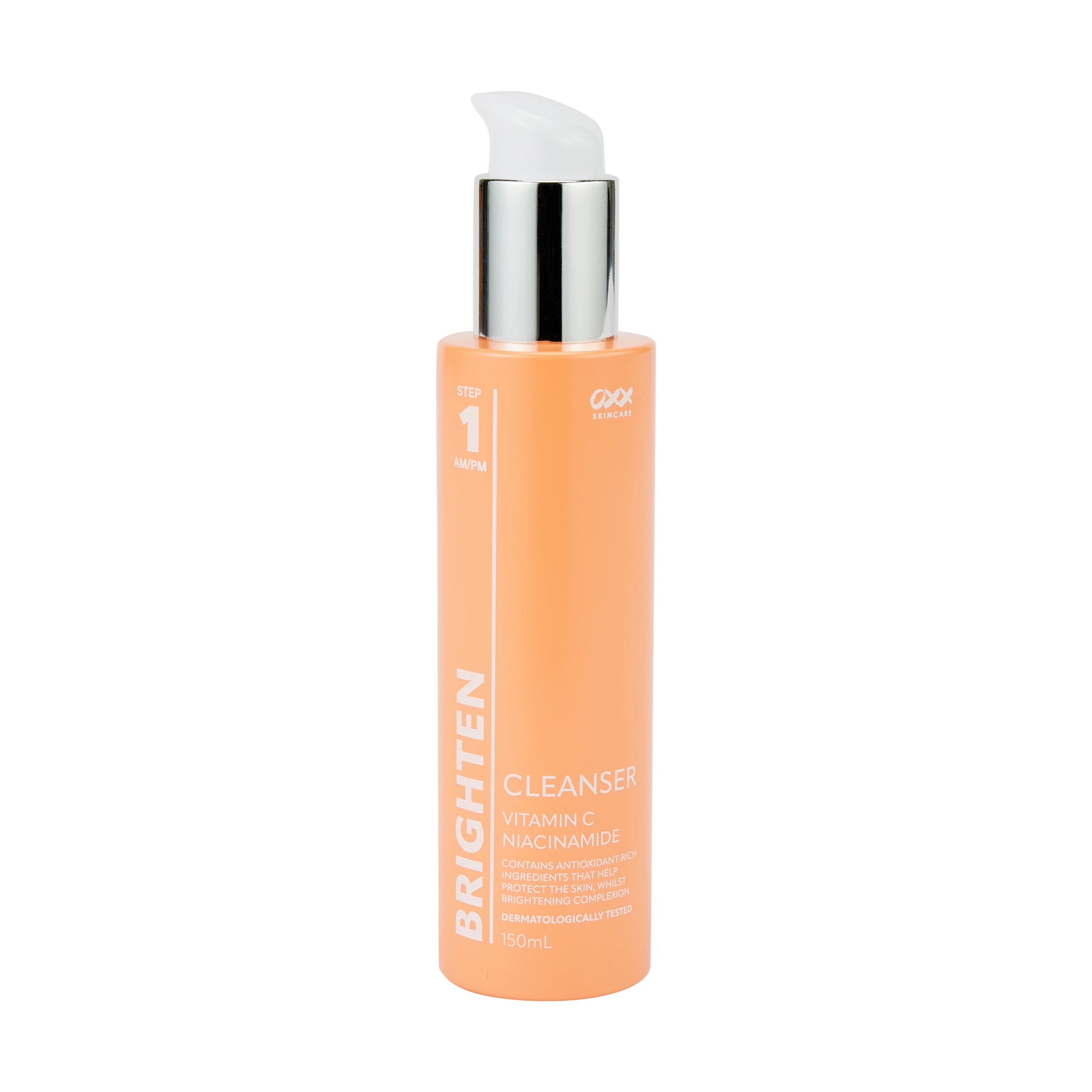 1 OXX Skincare Step 1 AM/PM Brighten Cleanser 150ml - Vitamin C and Niacinamide, 1 of 4