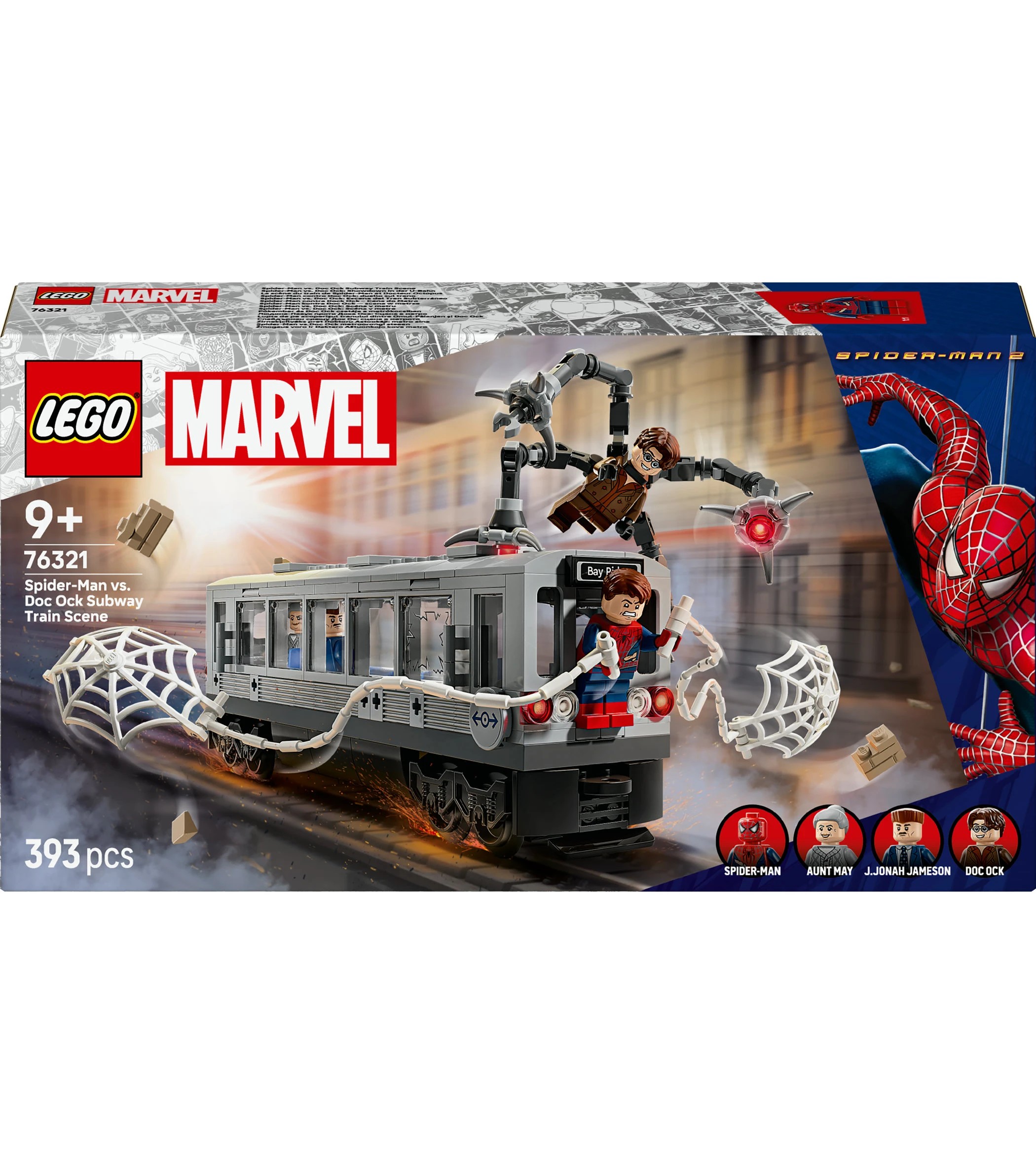 1 LEGO Marvel Super Heroes Spider-Man vs. Doc Ock Subway Train Scene 76321, 1 of 10
