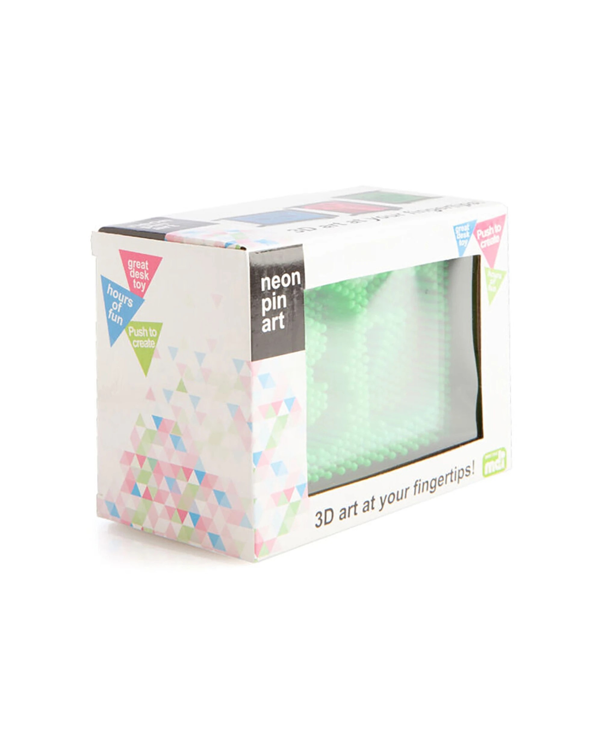 5 MDI Neon Push Pin Art Square Desk Decor 13x10cm - Green, 5 of 5