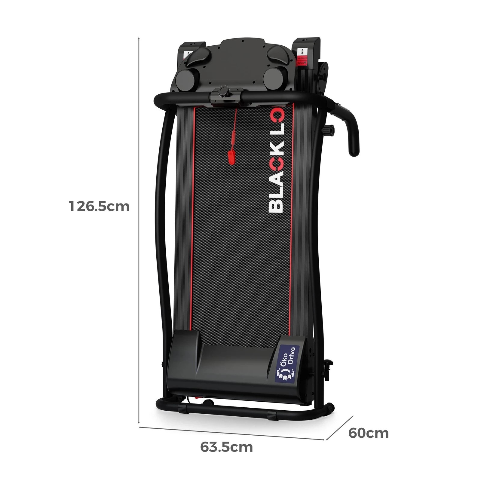 5 Black Lord Treadmill Electric Exercise Running Machine Foldable Walking Pad, 5 of 9