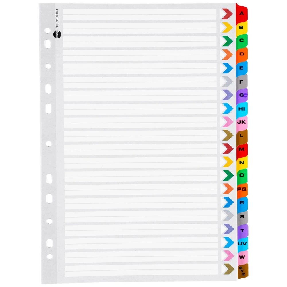 1 Marbig Reinforced A4 A-Z Tab Divider, 1 of 1