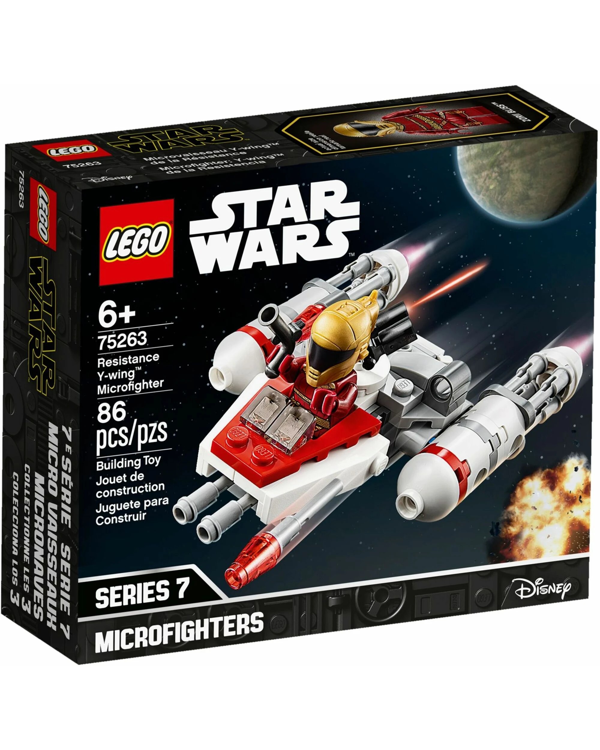 1 LEGO 75263 Resistance Y-wing Microfighter Star Wars, 1 of 4