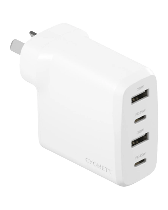Cygnett PowerPlus 45W Multi-Port Wall Charger White
