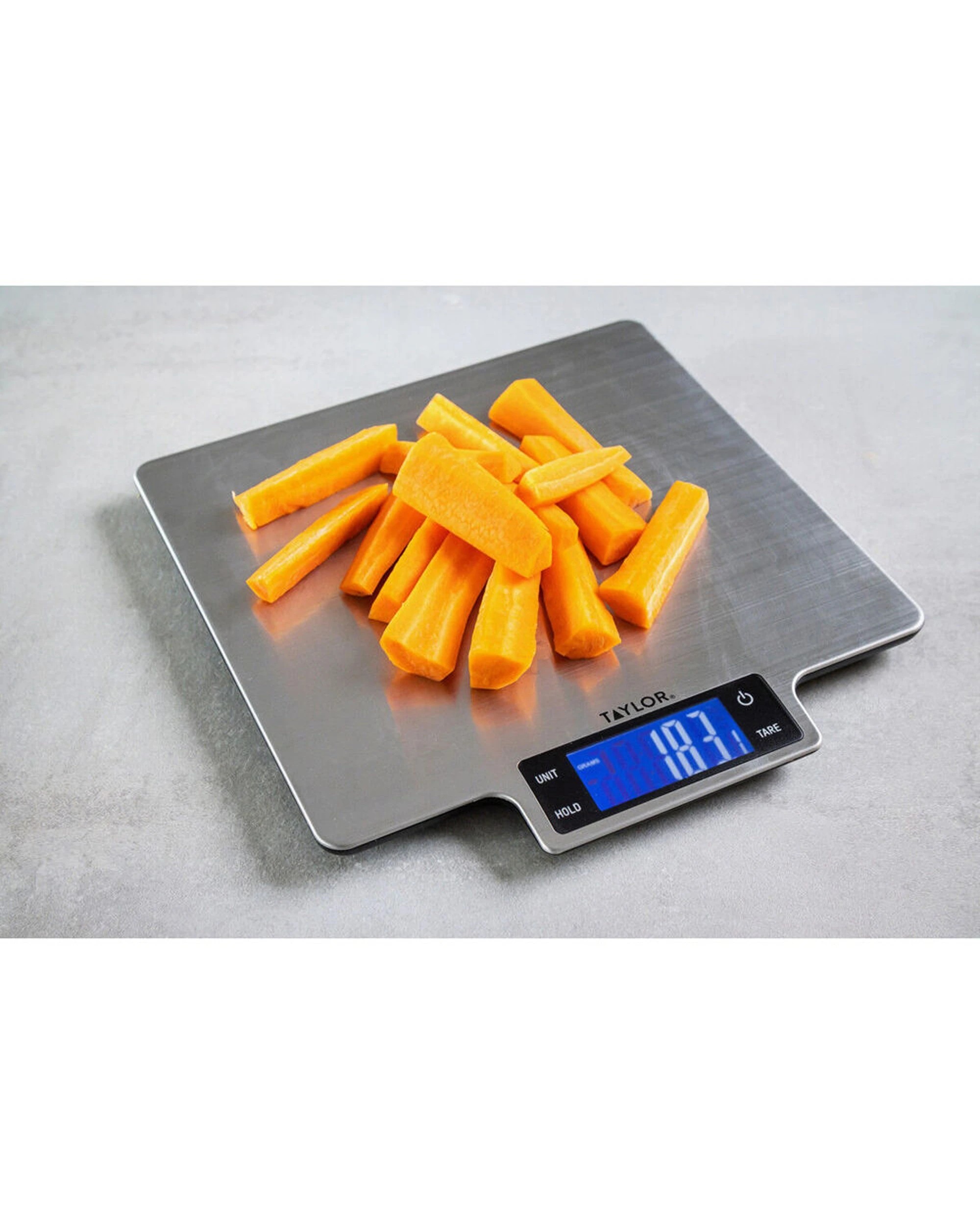 7 Taylor Stainless Steel Digital Kitchen Scale Large Platform 10kg - Silver, 7 of 7