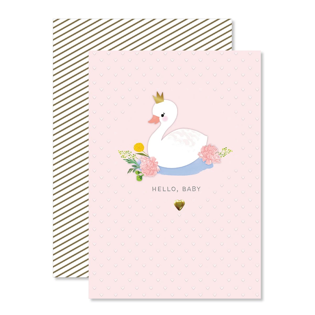 1 Hallmark New Baby Girl Card - Swan, 1 of 3