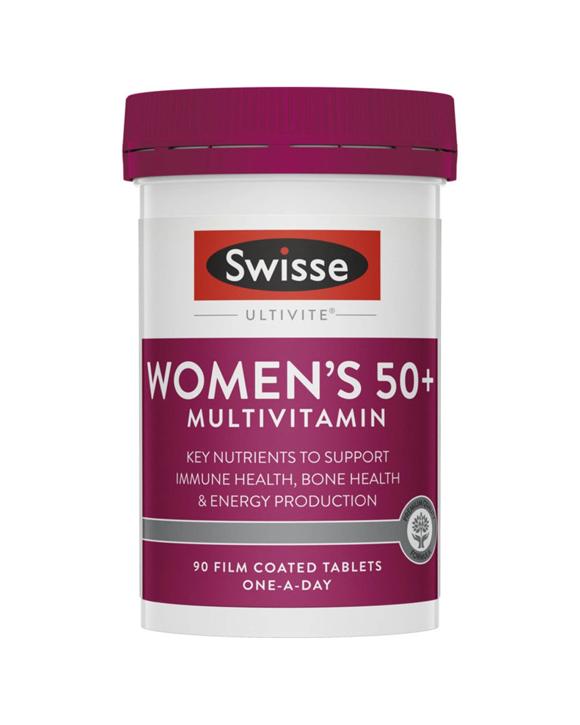 Swisse 90pc Ultivite Women's 50+ Multivitamin Tablets Immune Energy Bone Support