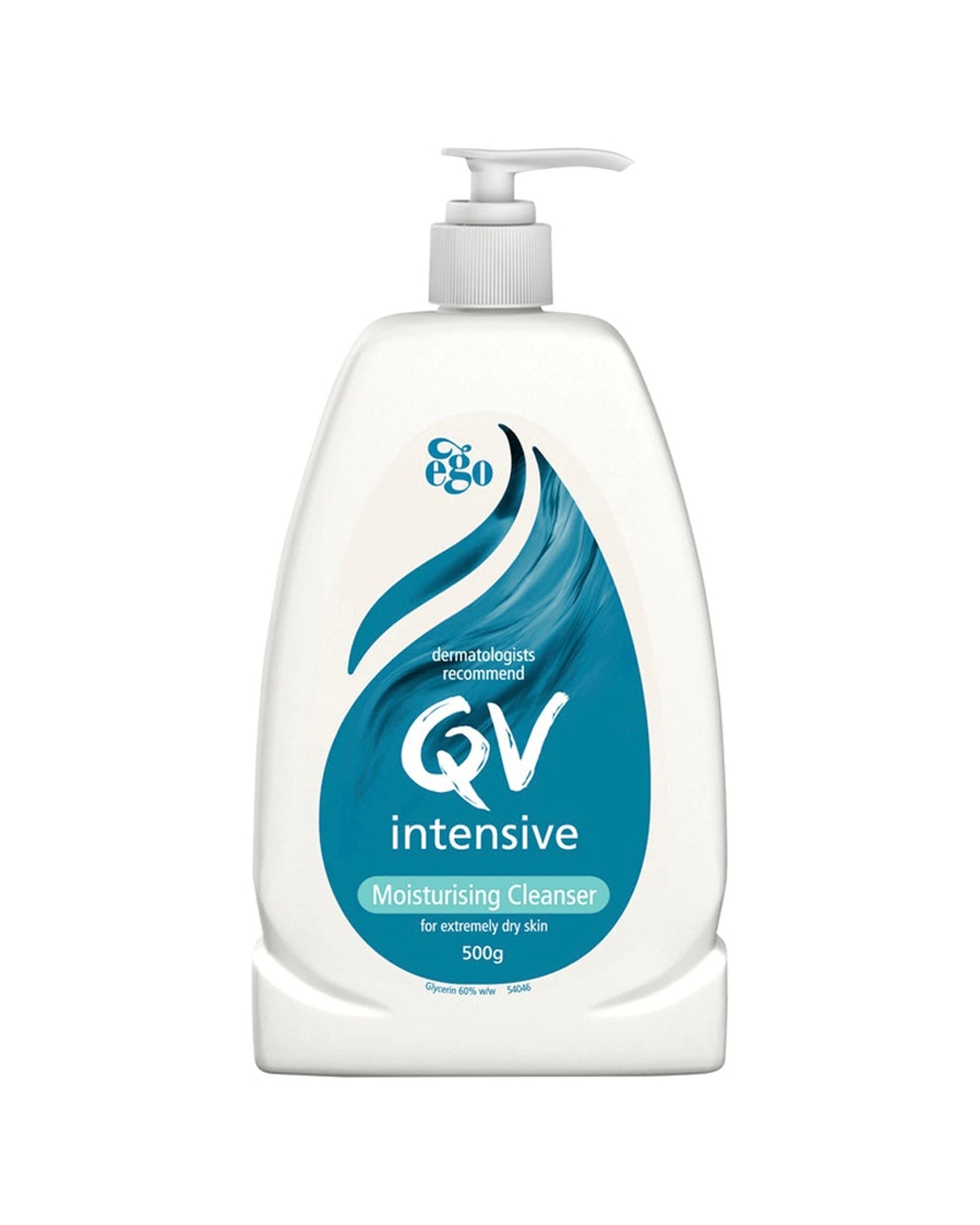 1 Ego QV Intensive Moisturising Cleanser For Dry Sensitive Skin 500g - White, 1 of 2