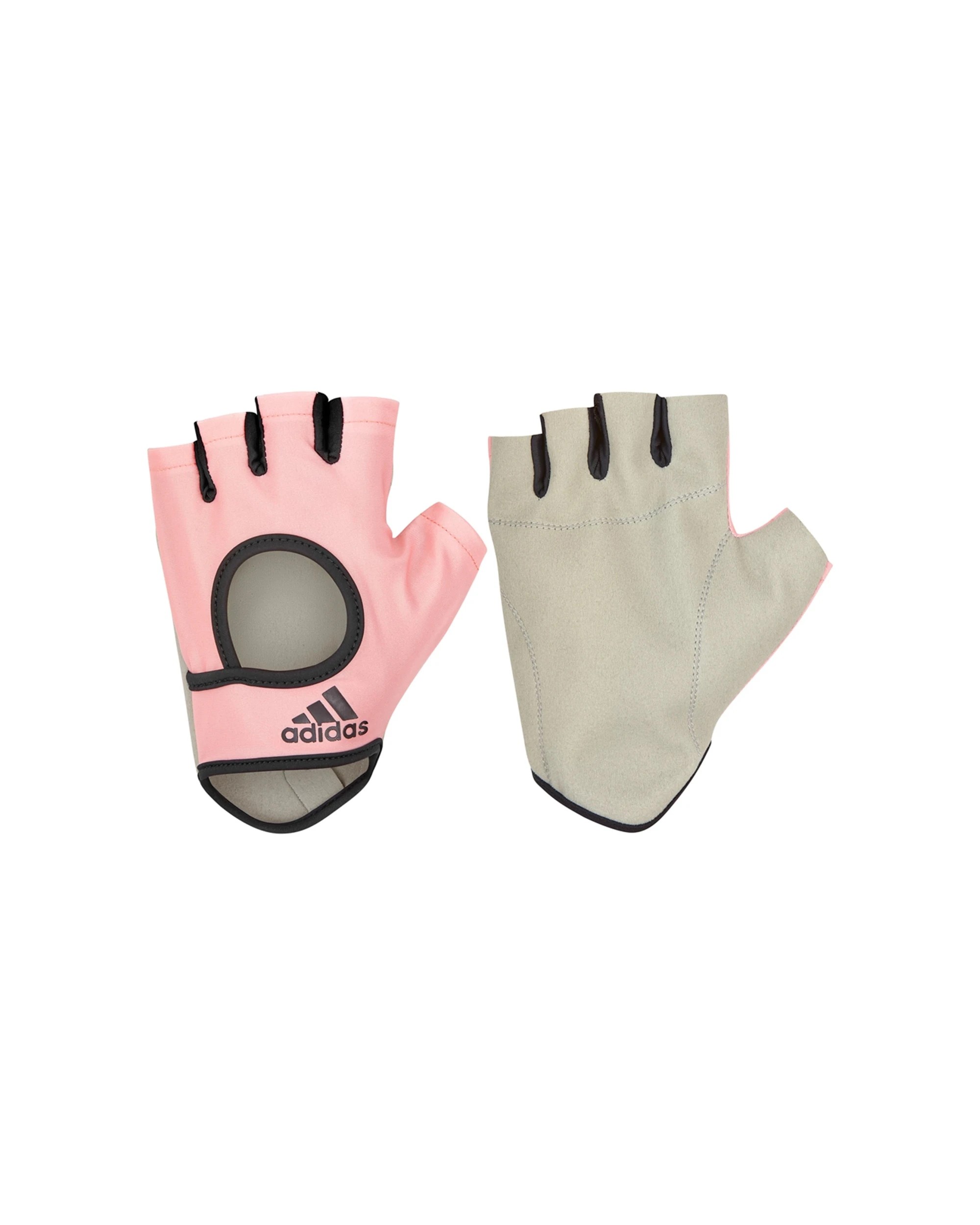 1 Adidas Essential Womens Gloves XL Breathable Suede Palm Grip Ring Pull - Pink, 1 of 8
