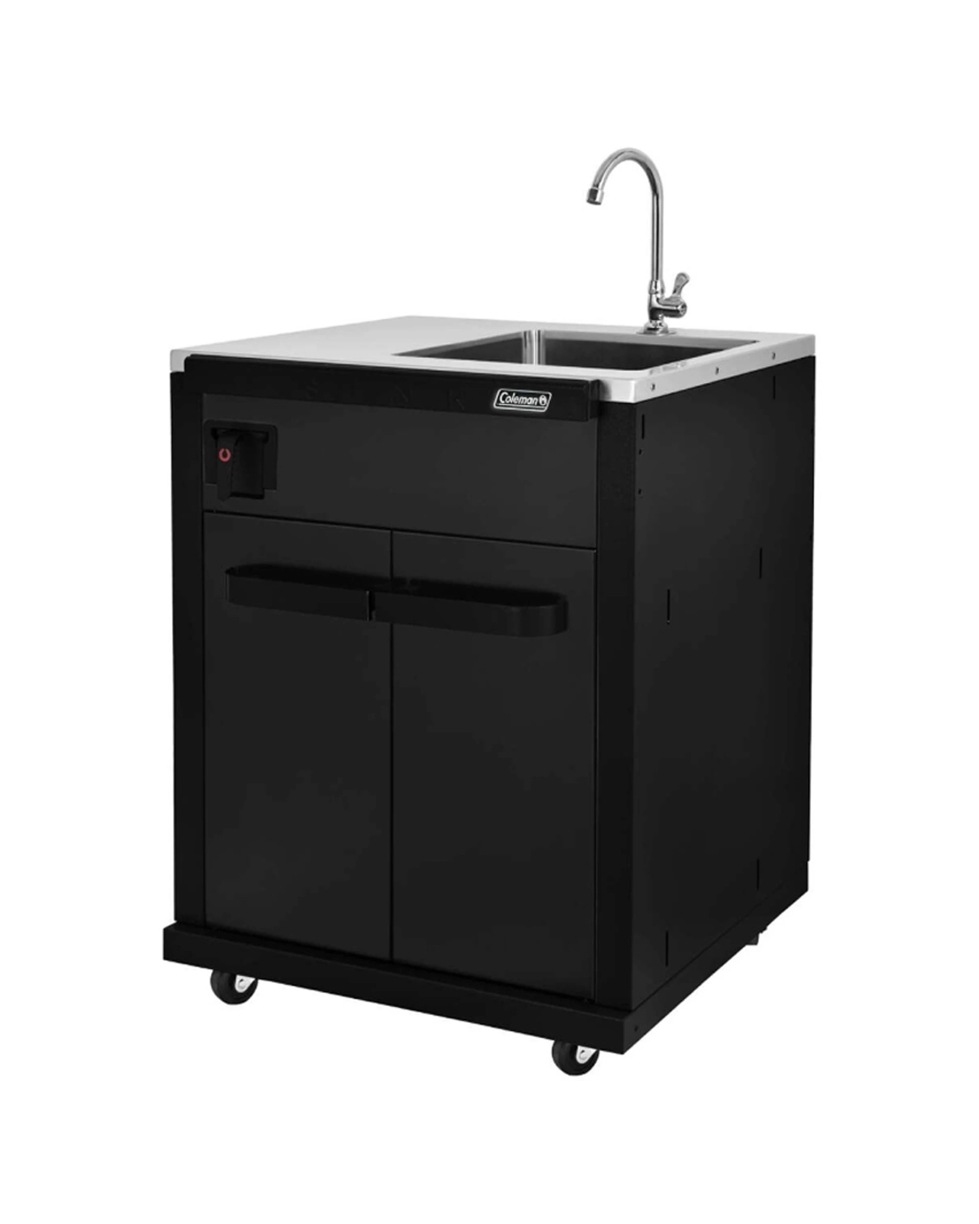 3 Coleman Sink Module Matt Stainless Steel Outdoor Kitchen Modular - Black, 3 of 3