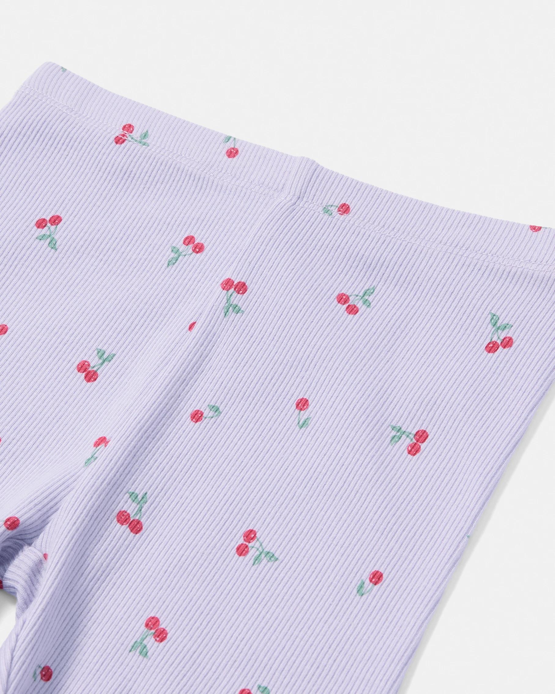 8 Printed Rib Bike Shorts Pur Cherry, 8 of 8